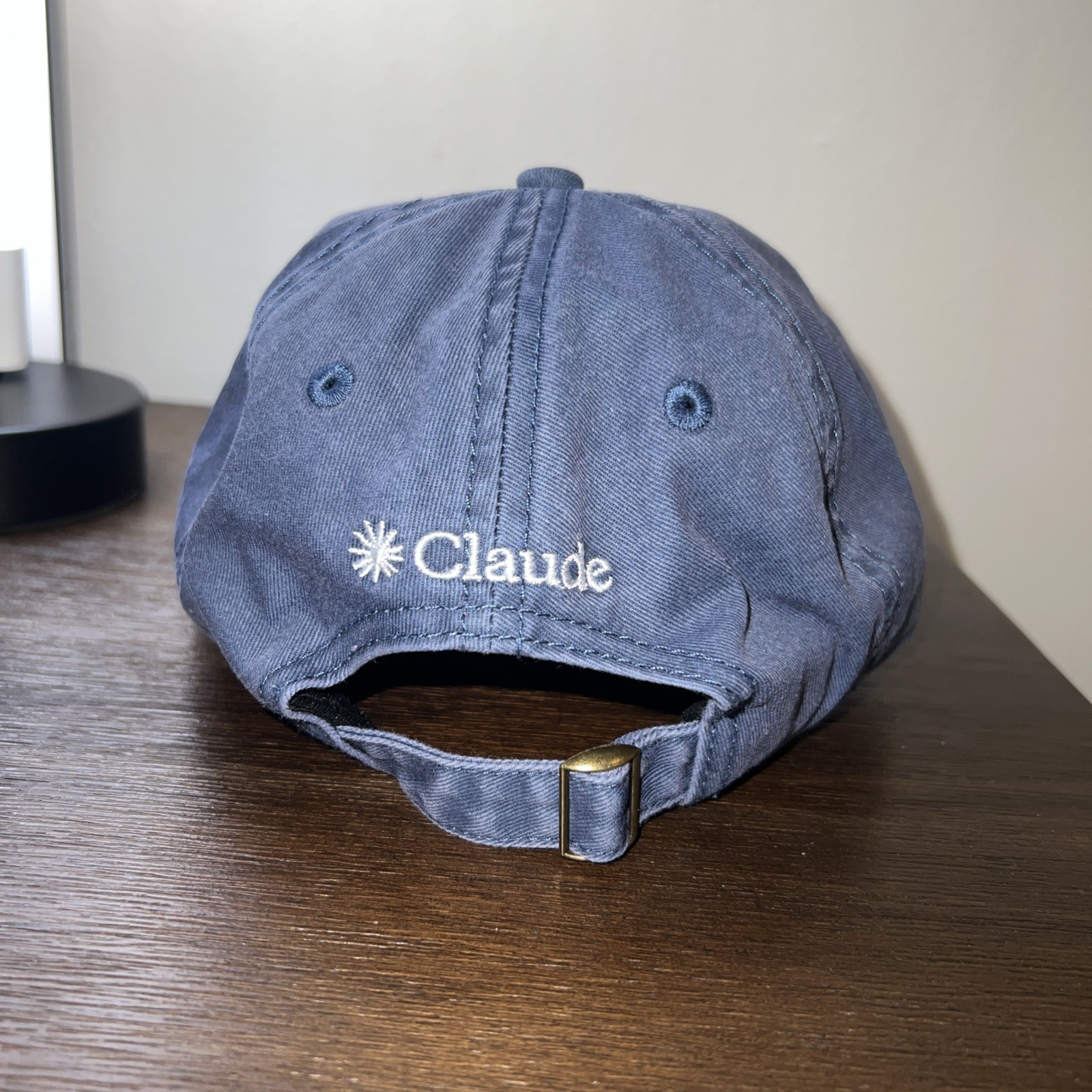 Authentic Anthropic Claude AI Thinking Denim Blue Cap Brand New W/ stickers