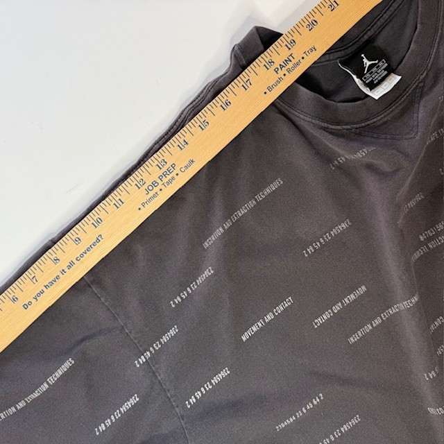 Jordan Jumpman Pull to Eject All-Over Print T-Shirt Size 3XL Charcoal Gray
