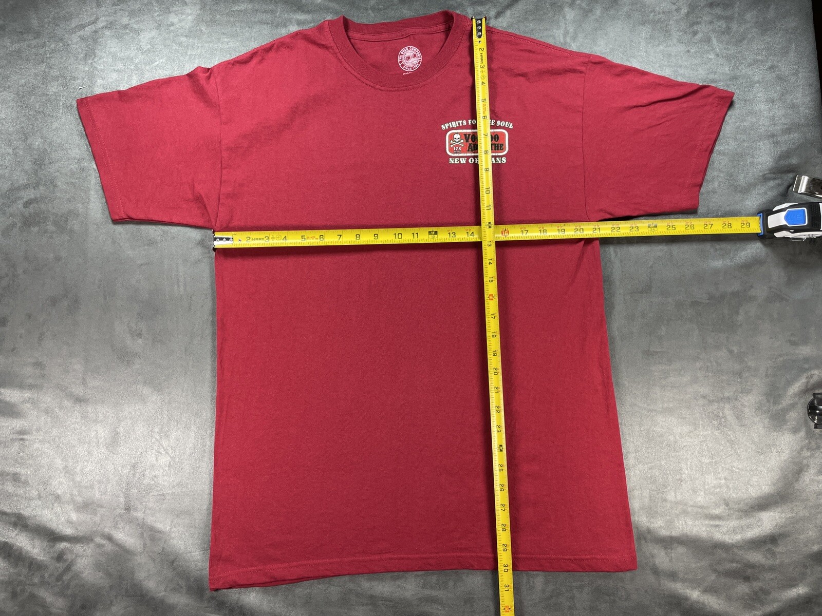 VooDoo Absinthe 178 Proof Shirt Spirits For The Soul French Quarter Red Lrg