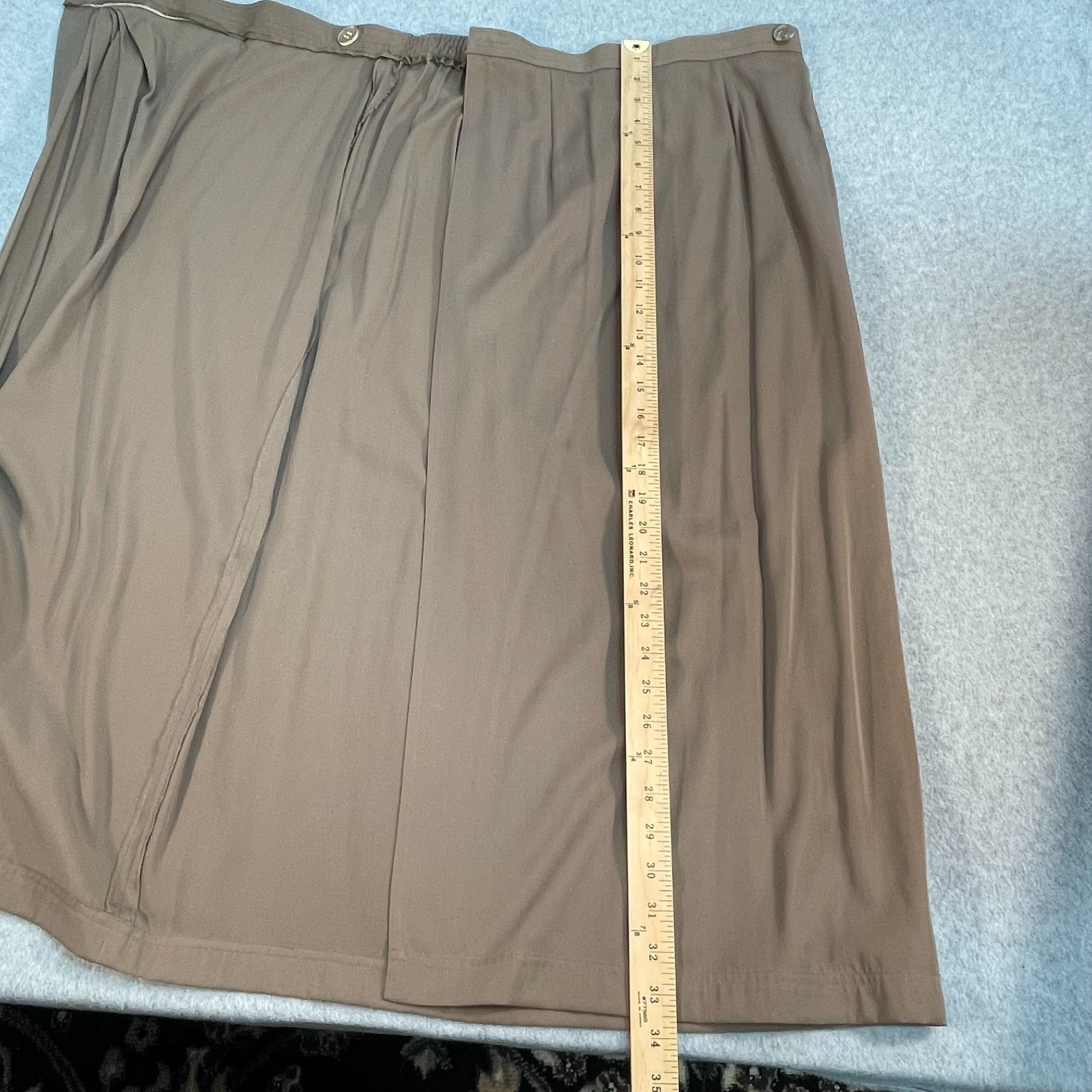 Evan Picone Sport Vintage Wrap Skirt Women’s L Brown Mocha 90’s Preppy Midi