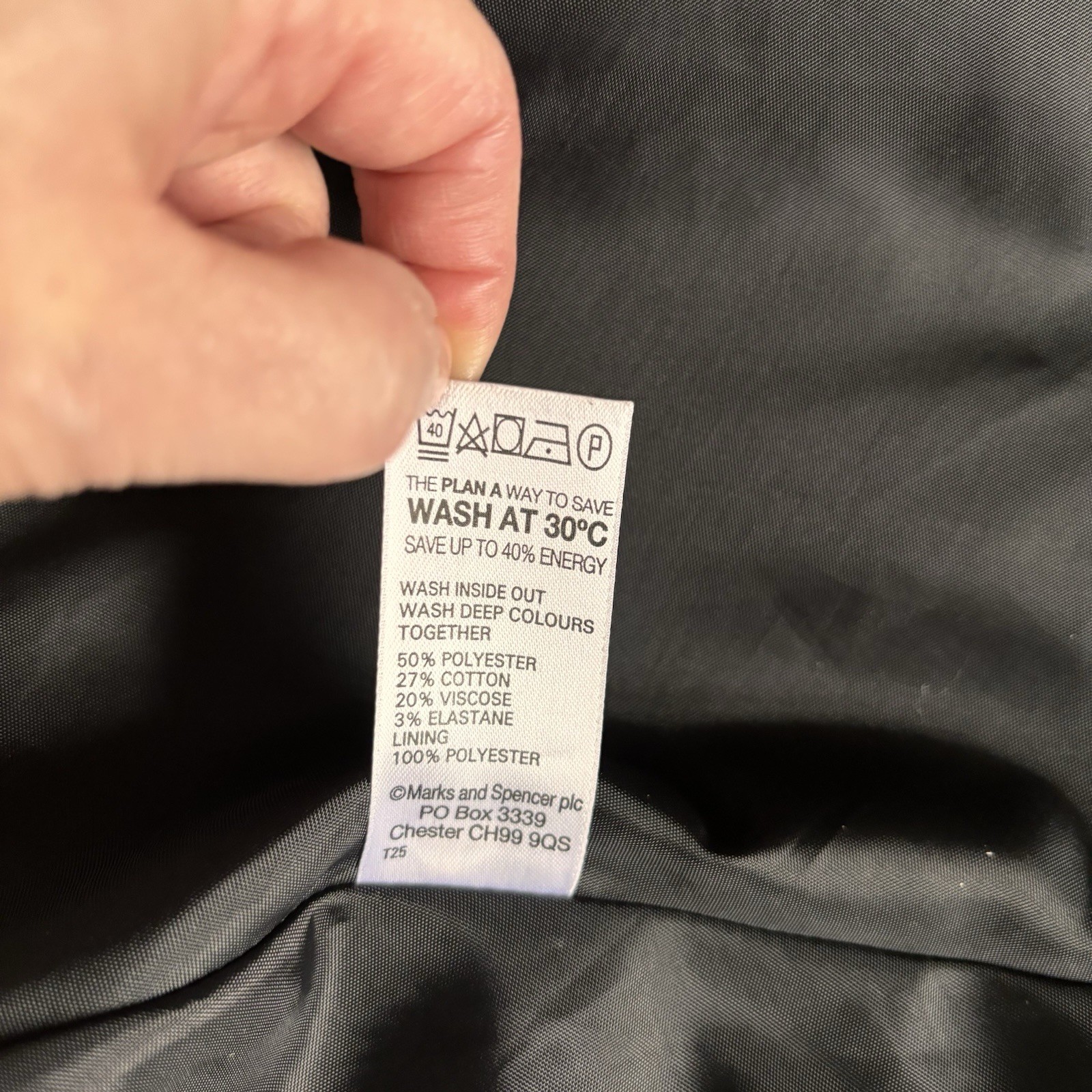 Marks & Spencer Vintage Y2K Skirt Fit 12 W30 Striped Grey Midi Whimsy Gothic