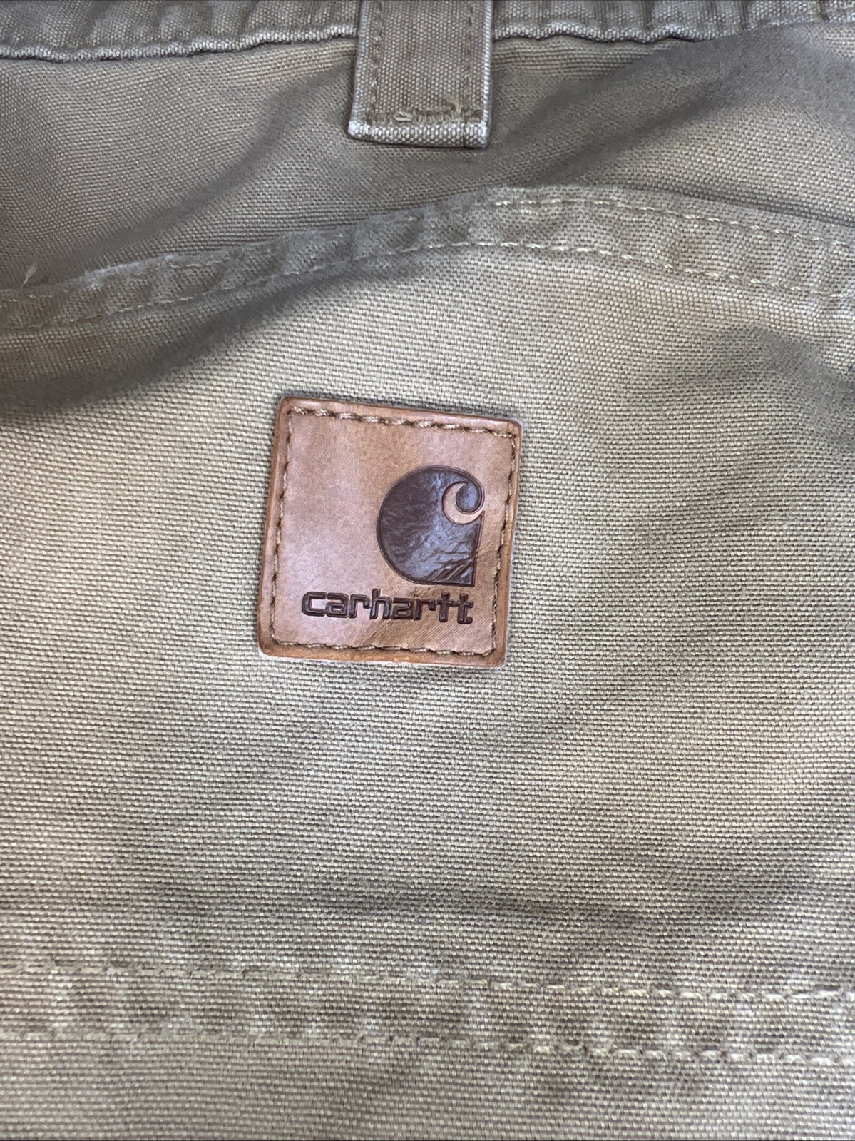 Carhartt B151 Canvas Utility Pants Men’s 32×30 Beige Work Dungaree 100% Cotton
