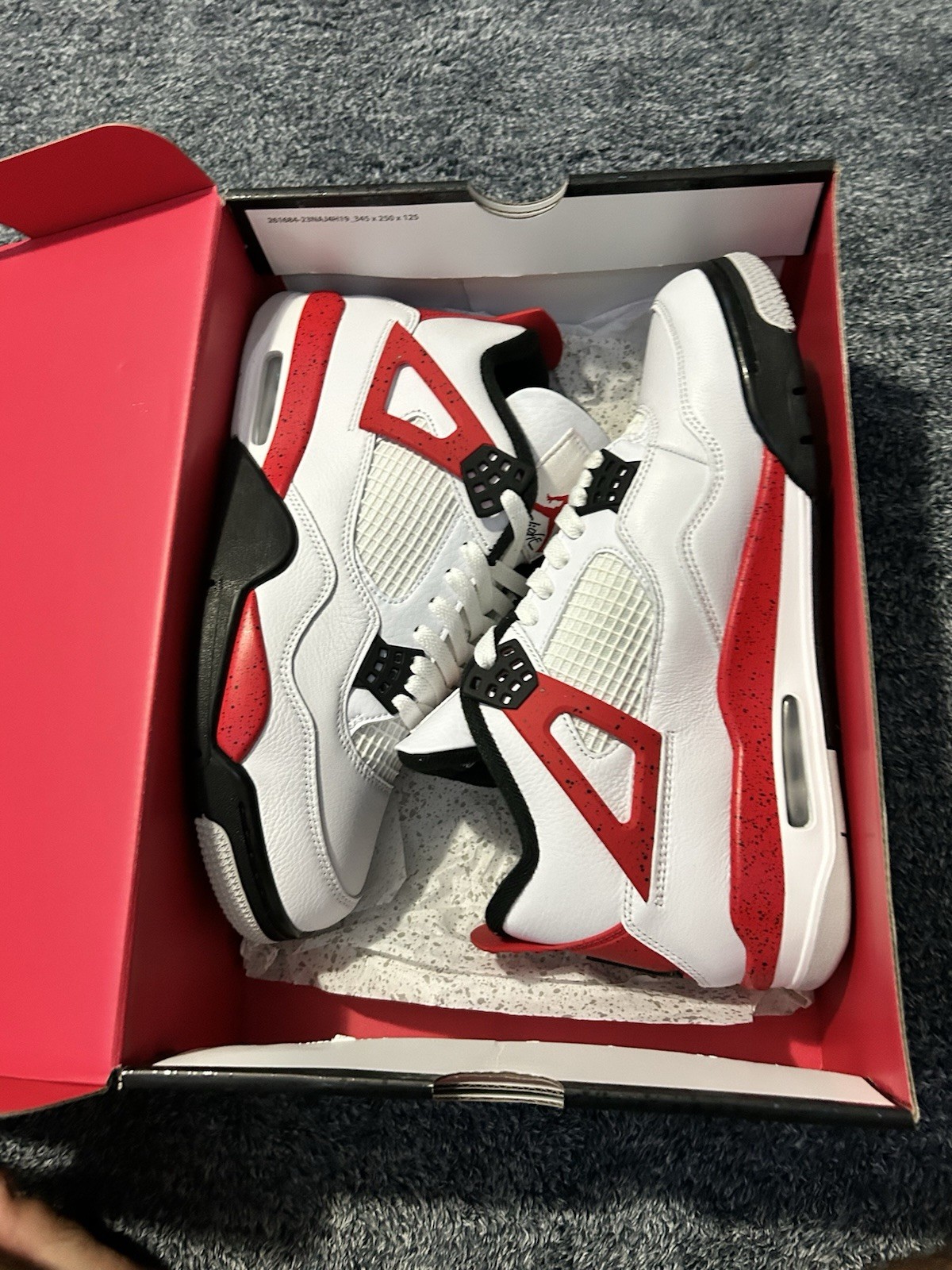 Jordan Air Jordan 4 Retro Red Cement 2023 White/Fire Red/Black DH6927-161