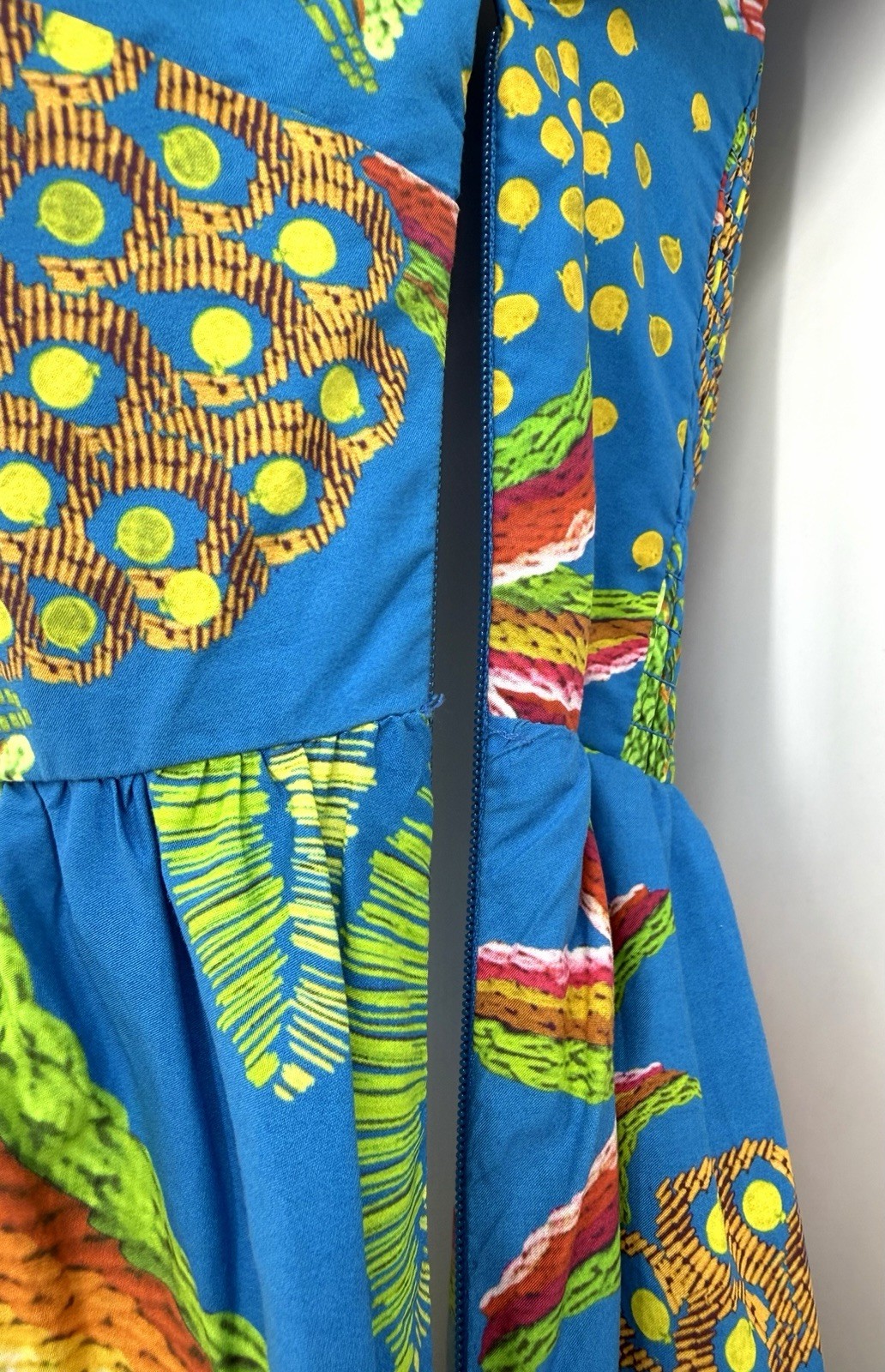 Anthropologie Farm Rio Tropics Tiered Midi Dress Size Small-FLAW
