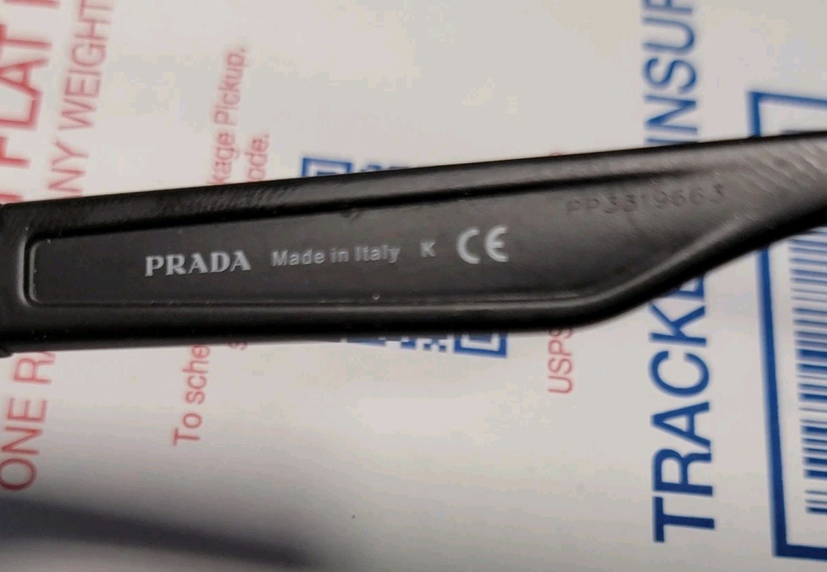 Prada SPS01U Sunglasses Linea Rossa Black Rubber 59 19 145