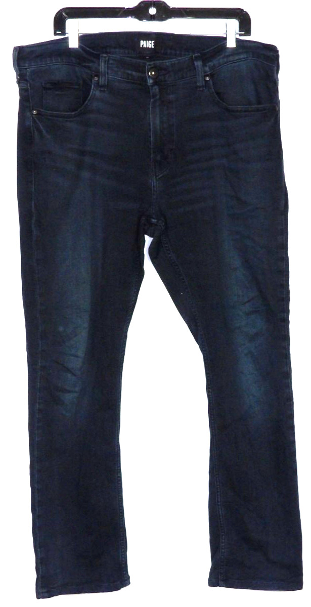 PAIGE Dark Wash Stretch FEDERAL Slim Straight Leg Denim Jeans Men’s 38 X 30