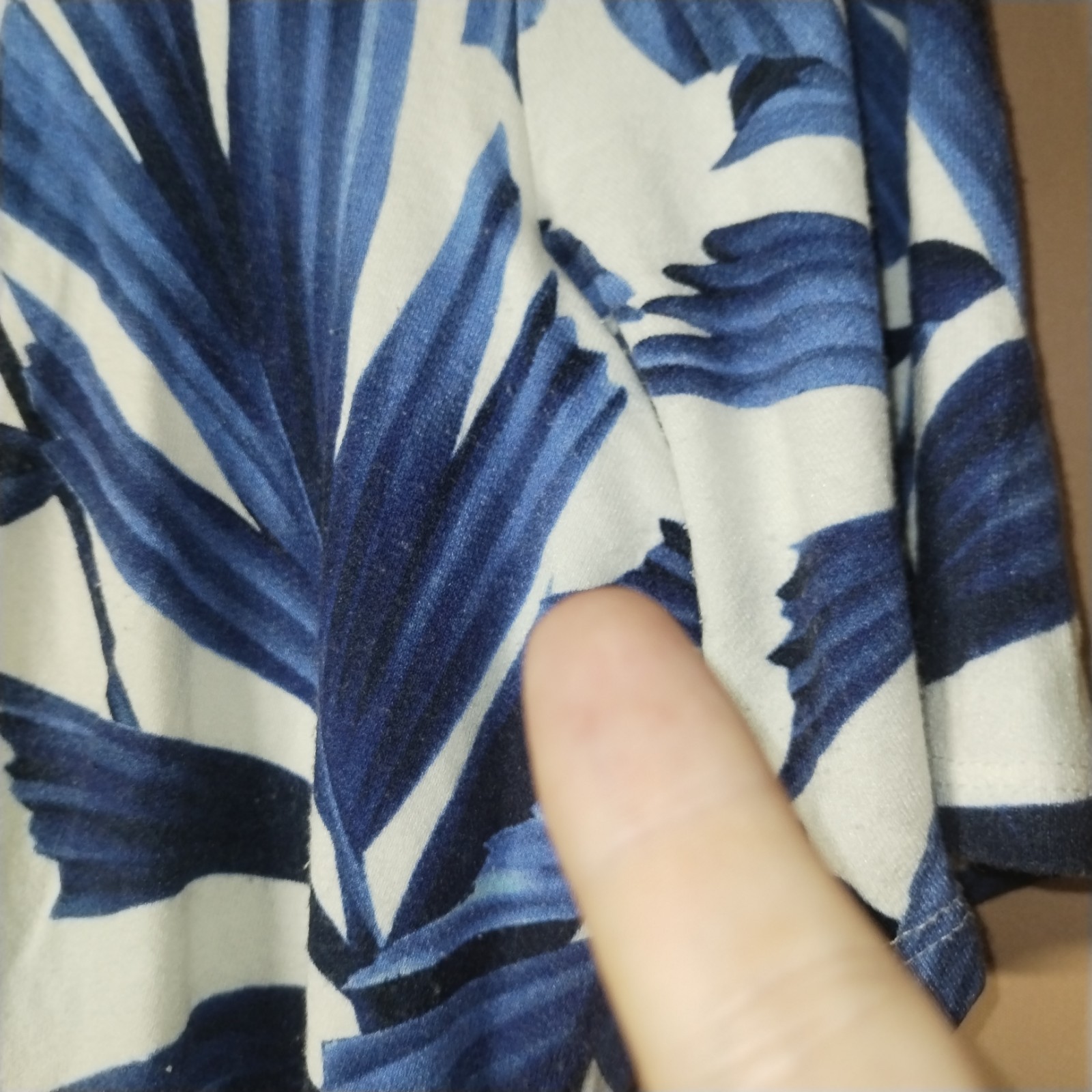 Phase Eight Dress Size 16 White Navy Eloise Palm Print Shift Bodice Layer Ruched