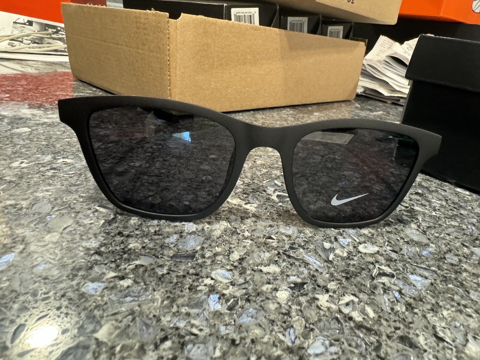 Nike Stint Sunglasses CT8176 010 Matte Black / Dark Gray Lens 53-20 142mm #3
