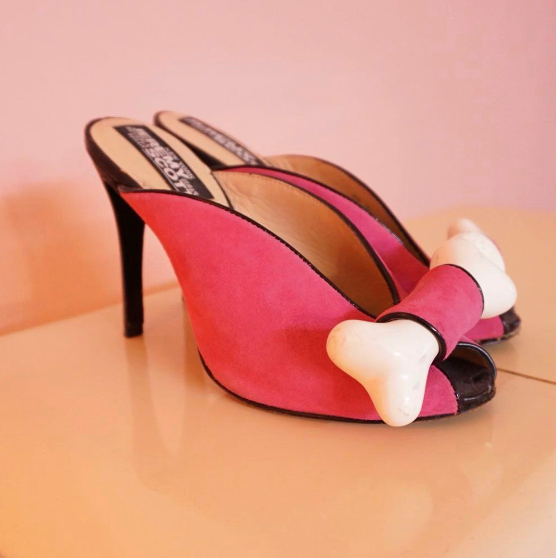 Adidas JEREMY SCOTT Bones Pink High Heels Pumps Women’s Size UK4 From Japan