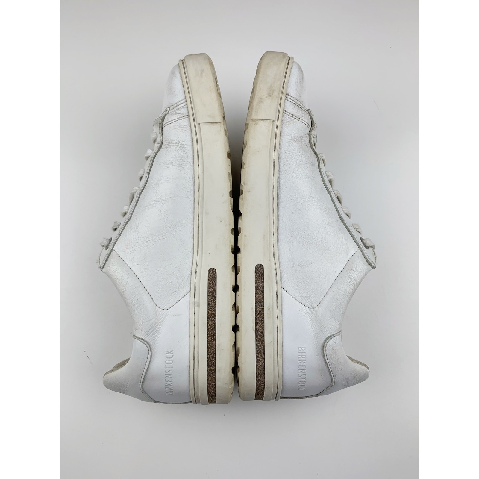 Birkenstock Bend Low White Leather Sneakers Lace Up Comfort Shoes 40 W 9 M 7