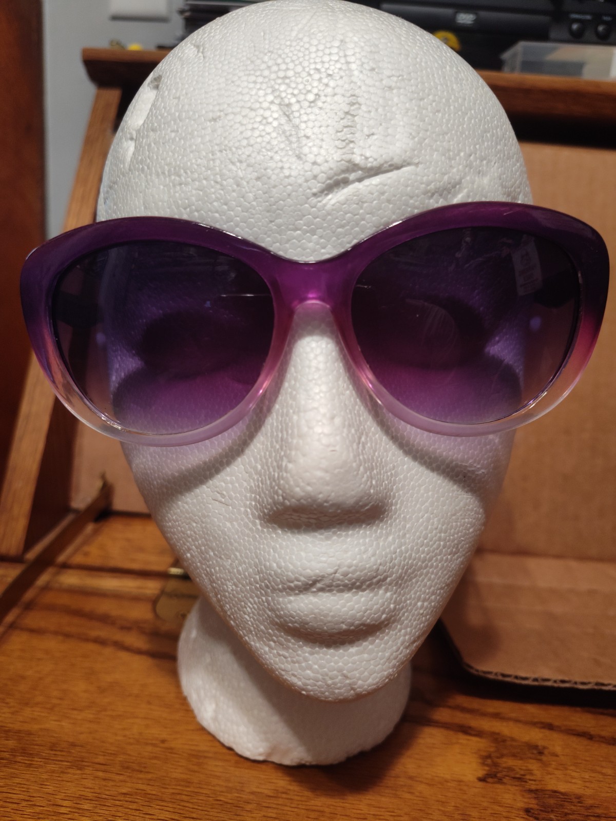 Oversized purple ombre womens sunglasses