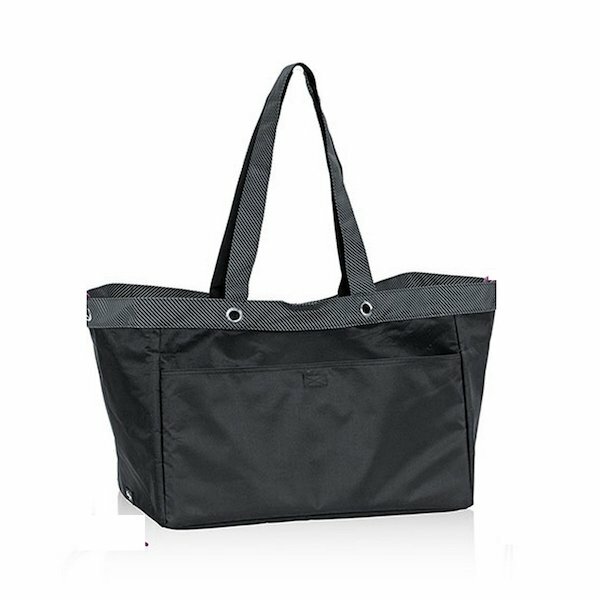 soft Utility tote 31 gift shoulder beach gym bag Black Twill Stripe