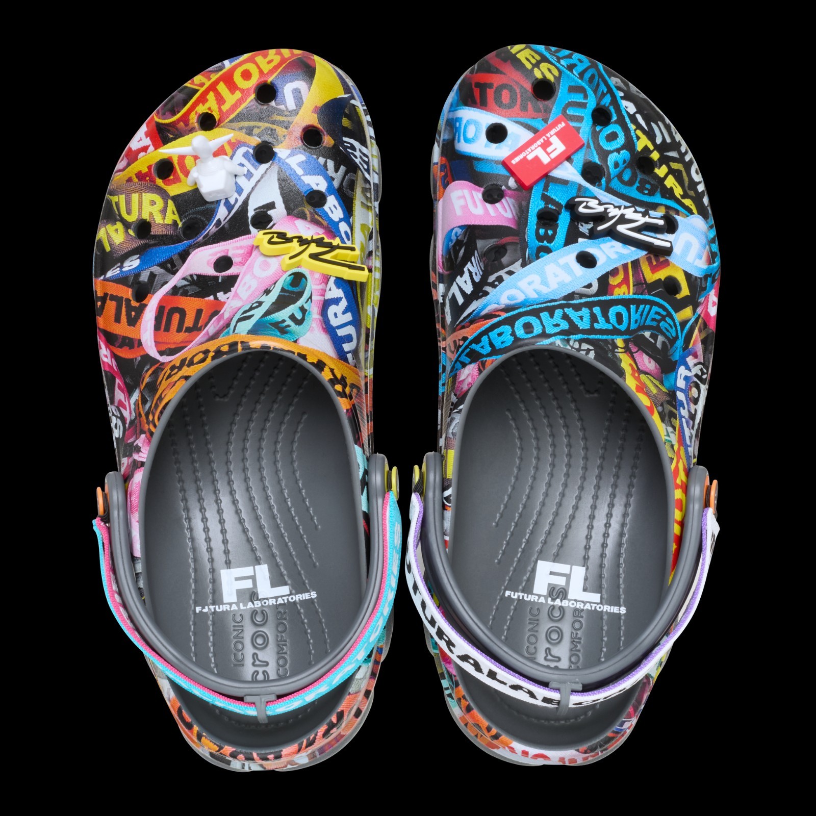 Futura Laboratories X Crocs All Terrain Clog Multi Color Size 12 Complete New