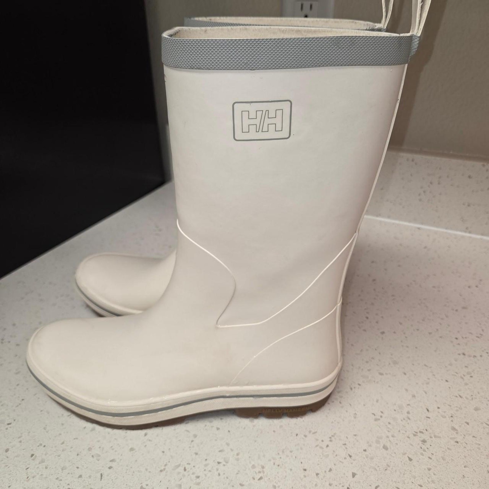 Helly hansen white rain boots