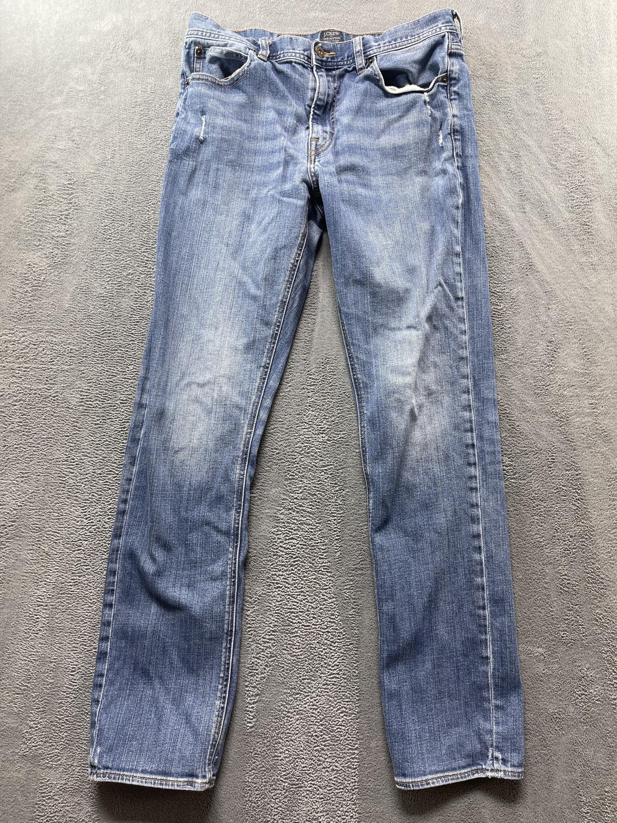 J.Crew The Sutton Jeans Mens 32×34** Blue Med Wash Slim Straight Stretch Denim