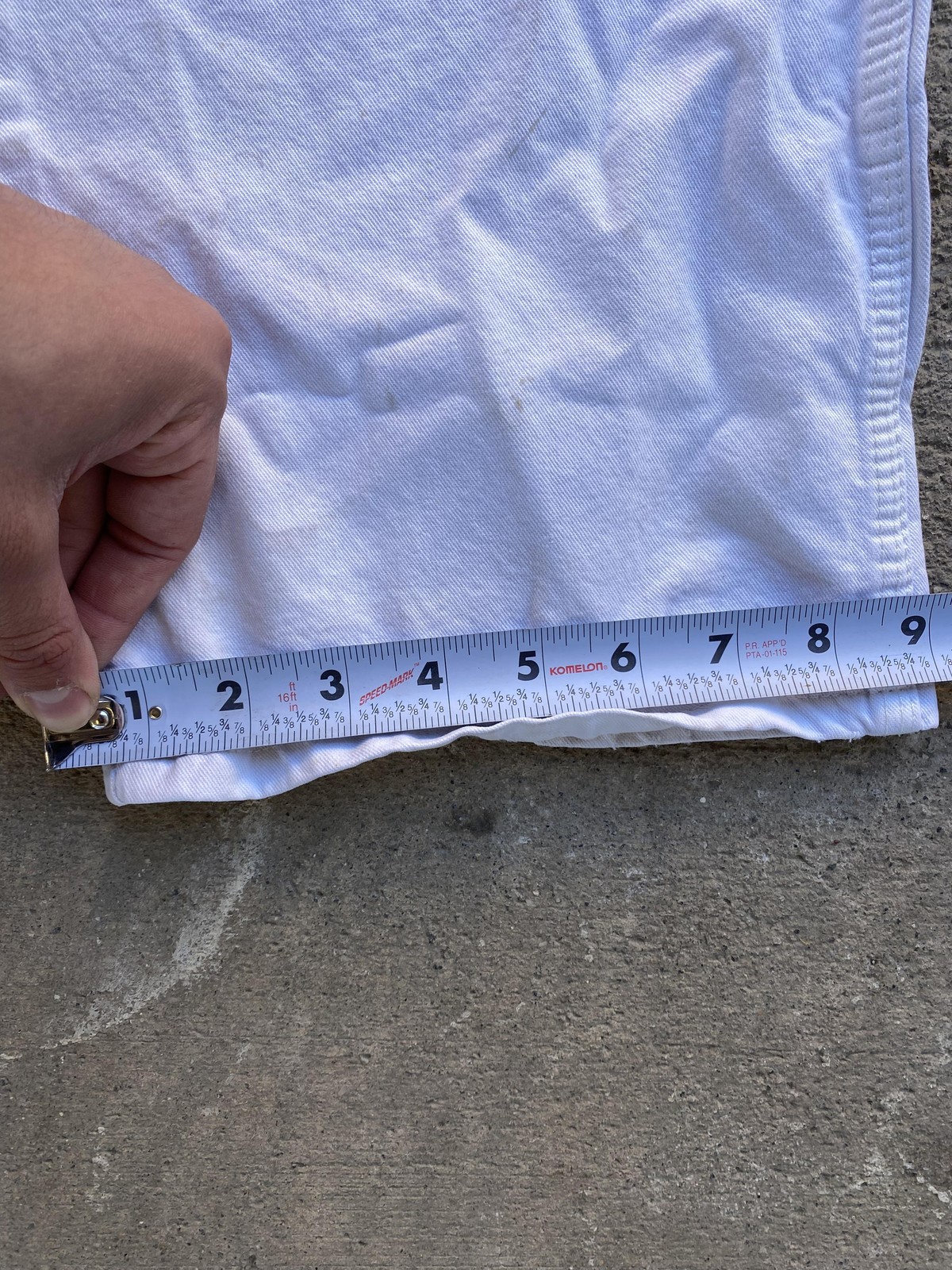 Vintage Splat Paint Dickies Pants Mens 35×25 White Carpenter Fit Canvas Straight
