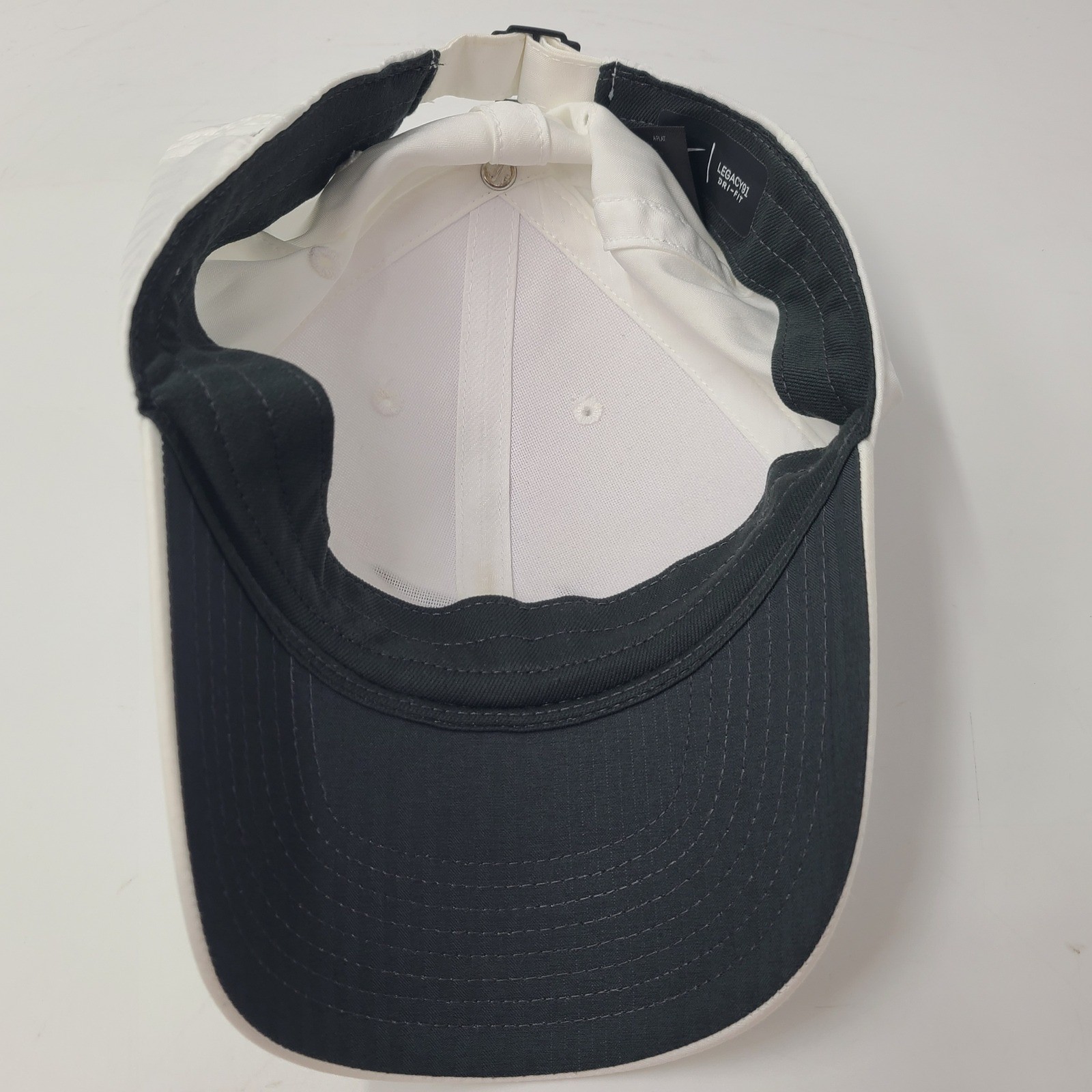 Nike Hat Strapback White Legacy91 Dri-Fit Golf Swoosh Logo Outdoors Casual Men