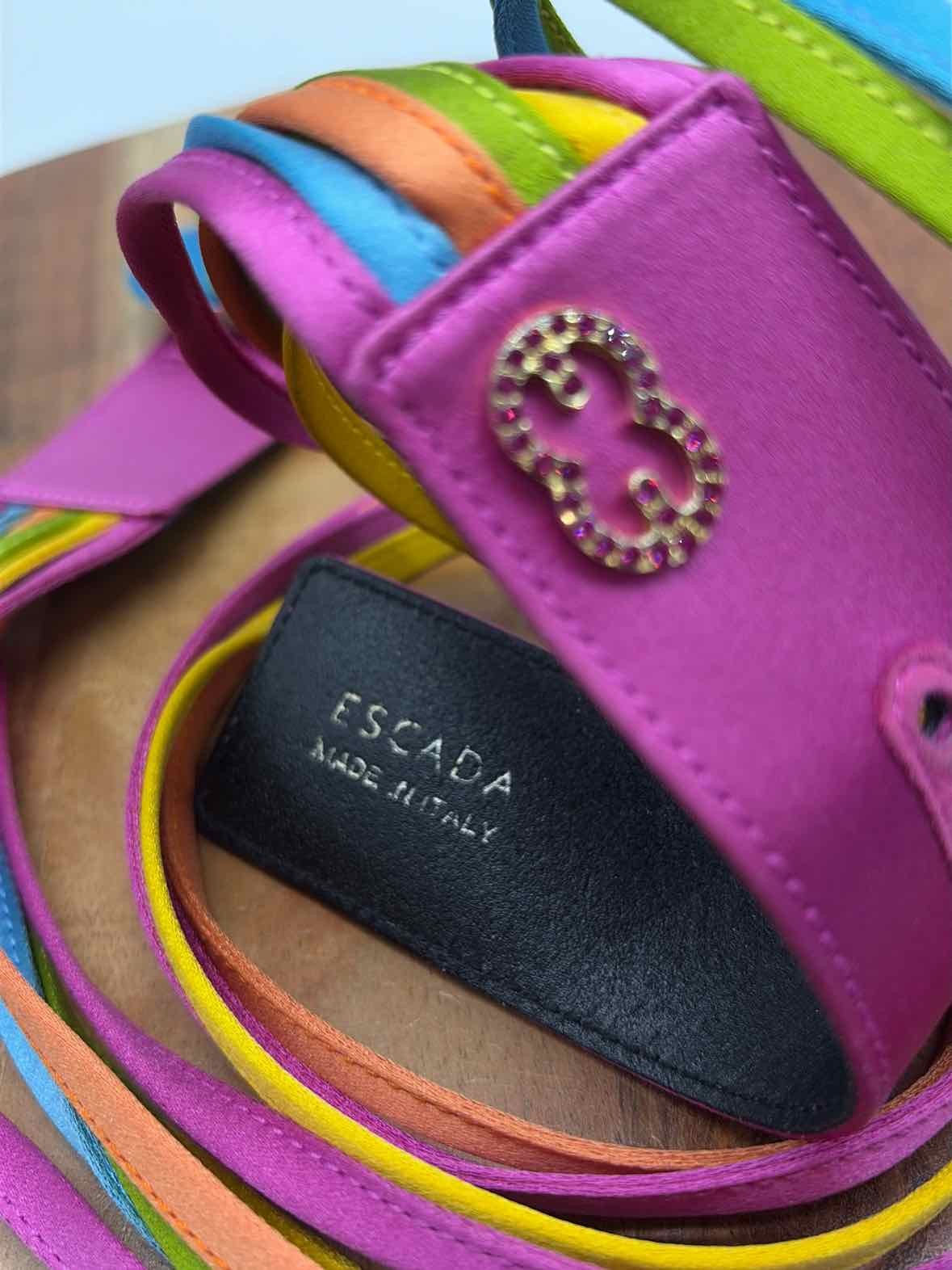 Pre-Owned Escada Pink Size 42 Belts