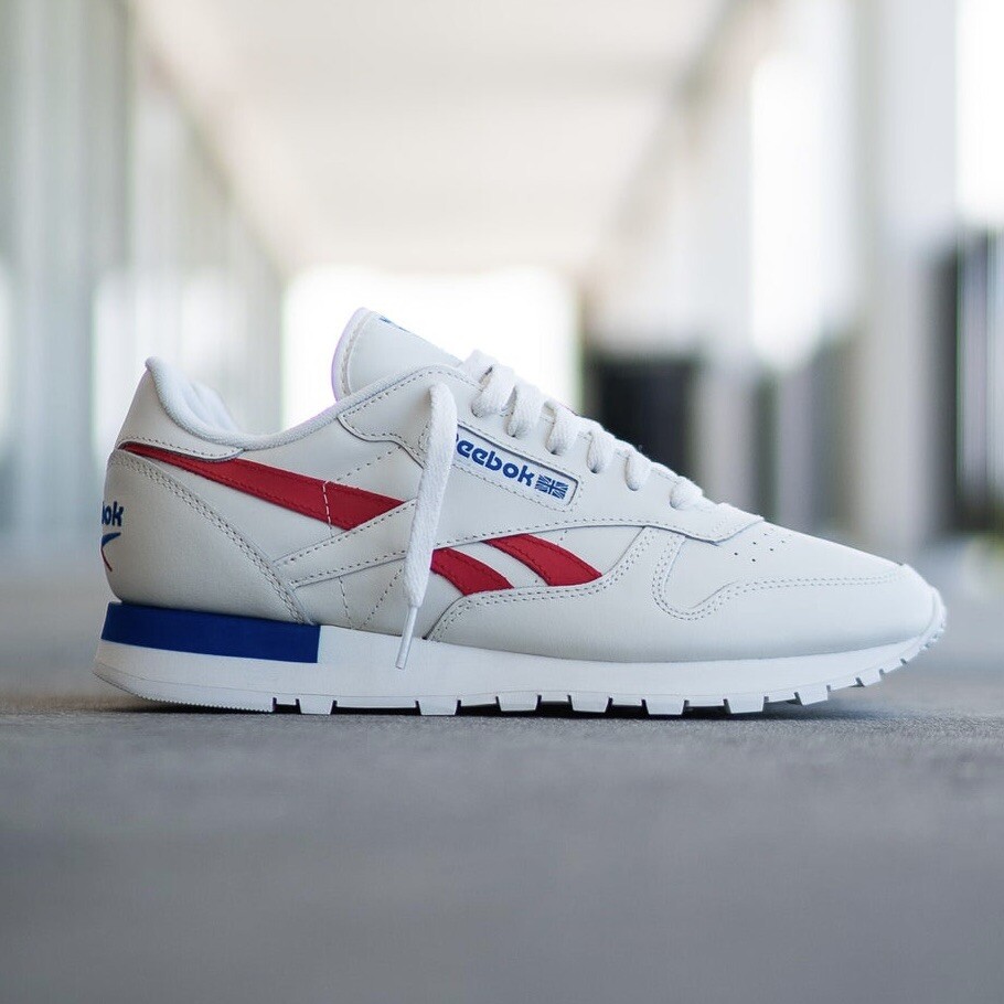 Reebok Classic Leather Men’s Athletic Sneaker Running Shoe Chalk Trainer #384