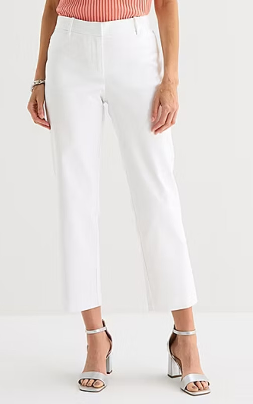 NWT Liz Claiborne Emma Mid-Rise Slim Leg Ankle Pants