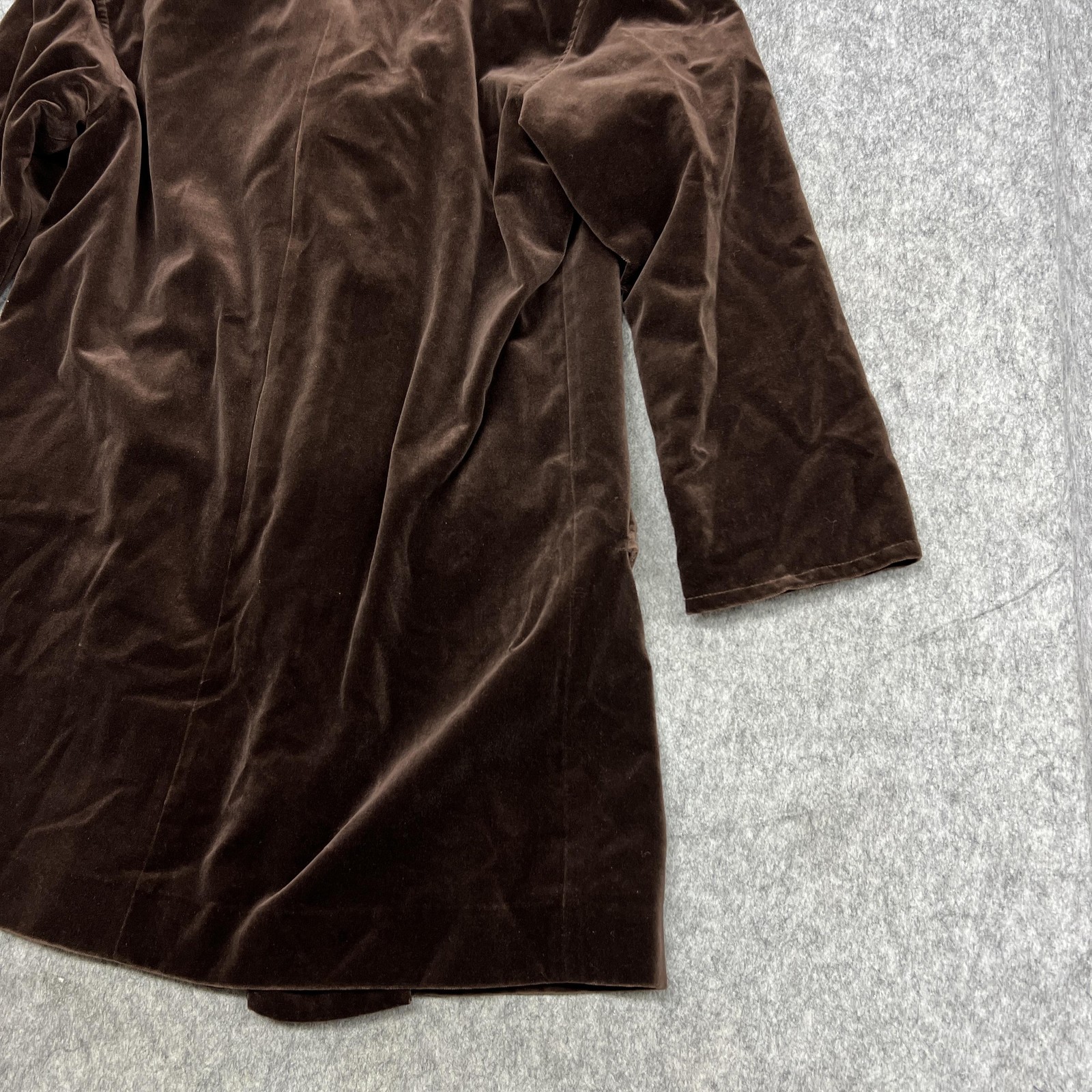 Vintage J Jill Coat Womens S Brown Velvet Toggle Lined Duster Missy Whimsigoth