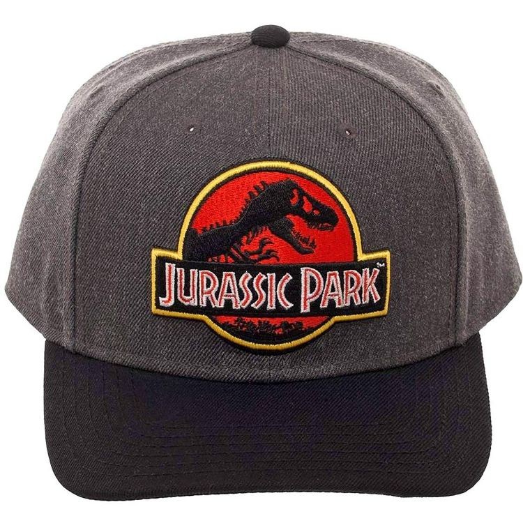 Jurassic Park Hat Classic Logo Curved Snapback Cap New