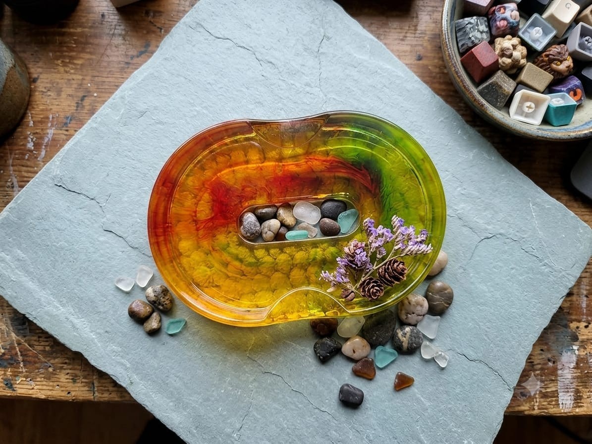 Multicolored Resin Soap dish