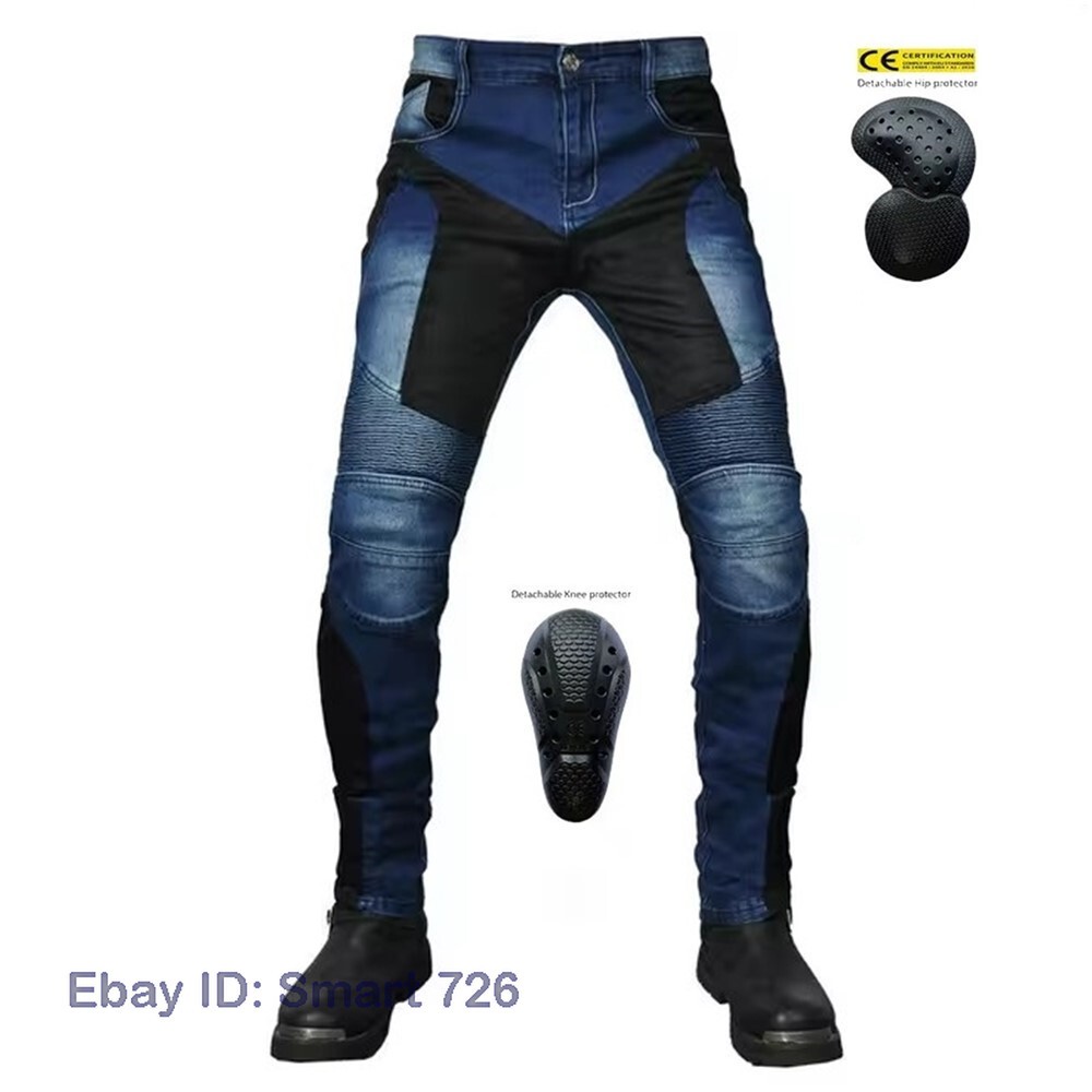 Men Motorcycle Riding Pants Summer Mesh Biker Motocross Jeans Racing Casual Camo