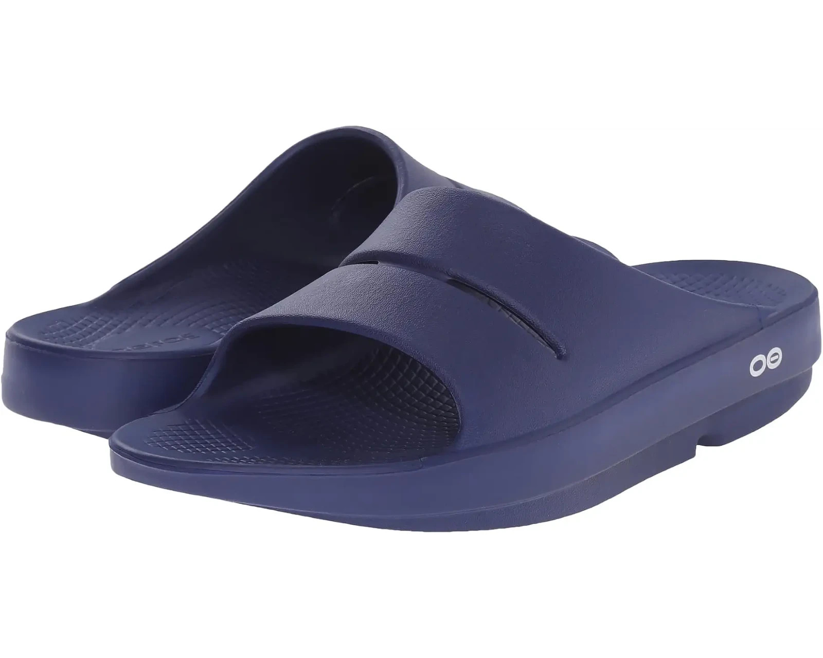 Oofos Unisex OOahh Slide Sandal 1100 Navy 100% Authentic Brand New