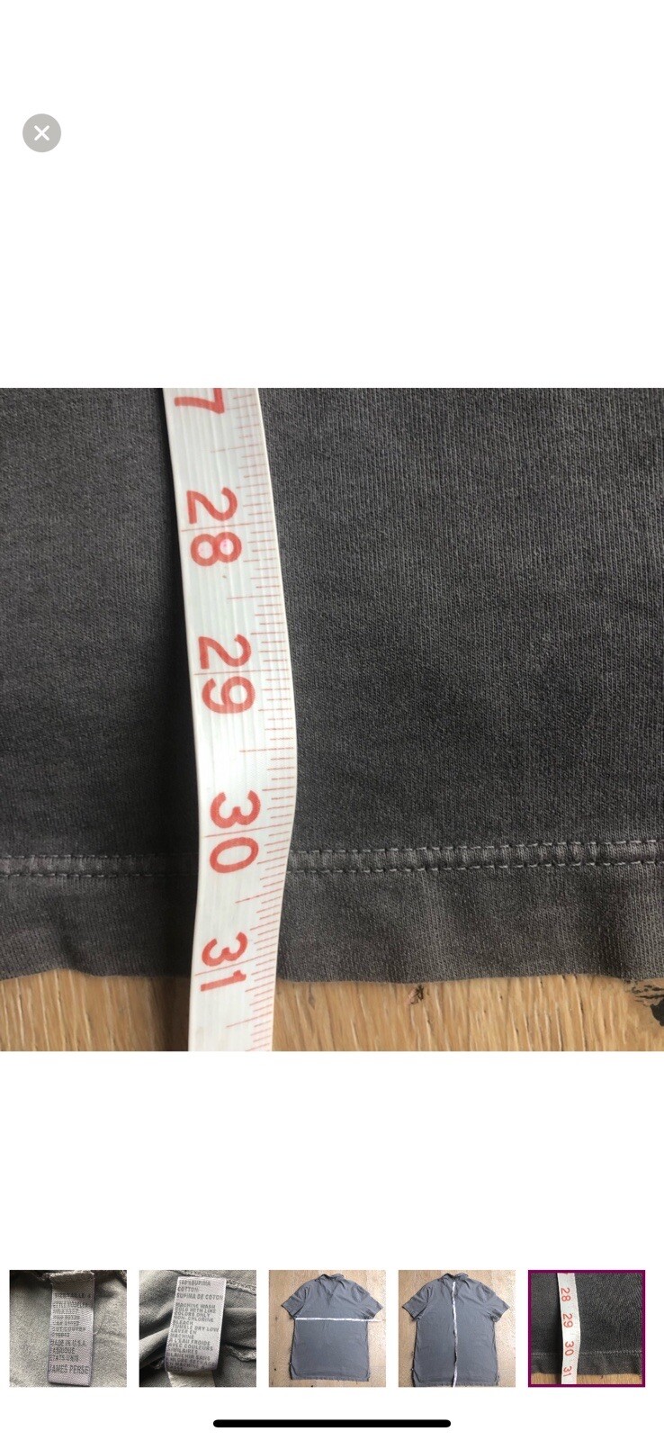 James Perse Mens Supination Super Pima Cotton Polo Size XL/4 MRSP $285 Made USA