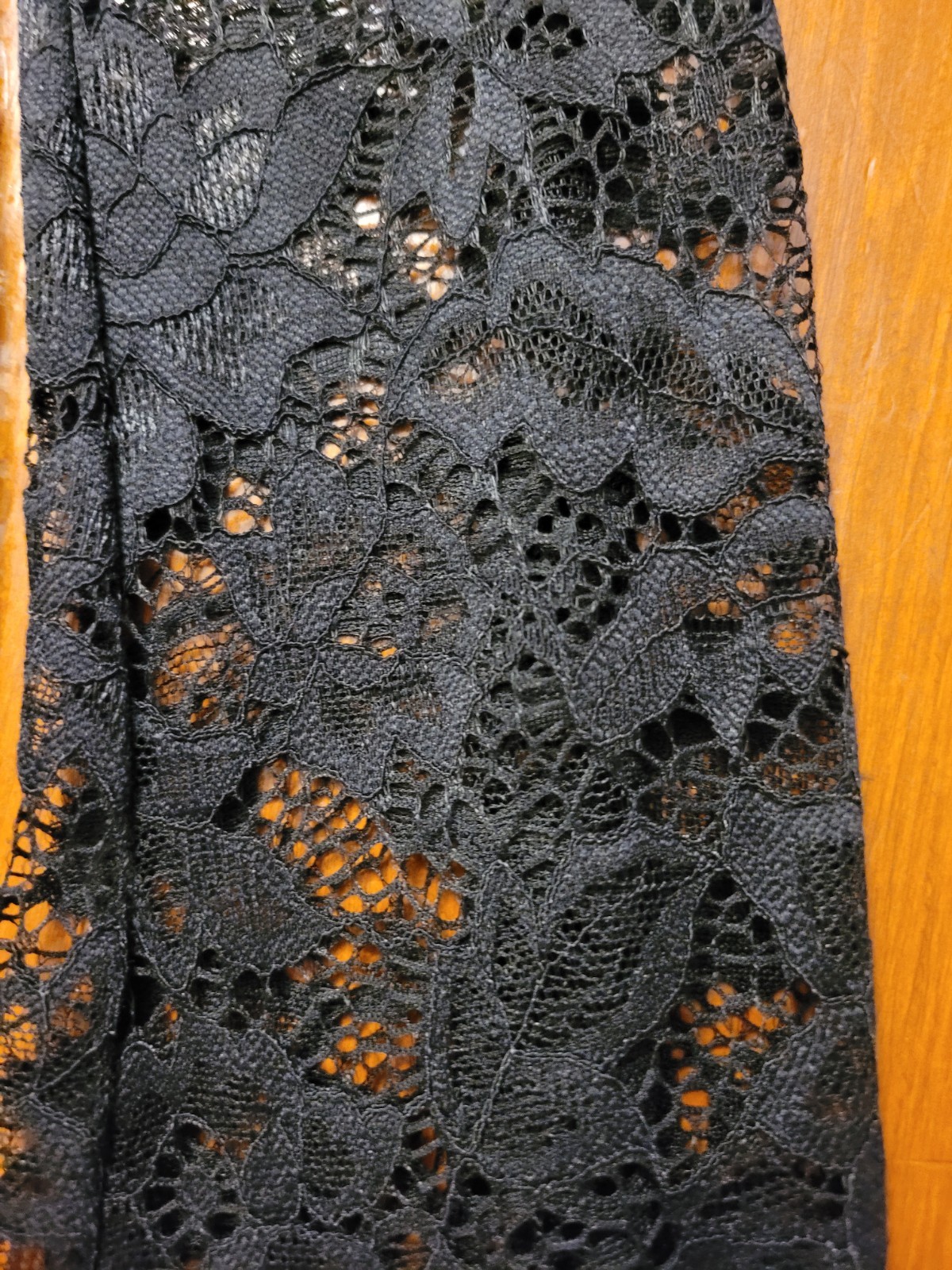 SweatyRocks Lace Mini Dress Floral Deep V Neck Fringe Sleeve Black Nude L Fits M