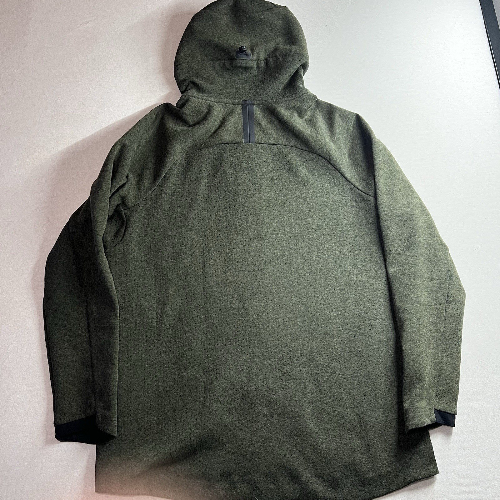 Nike Tech Fleece Jacket Mens XL Olive Green Full Zip Hood Windrunner 832112-331