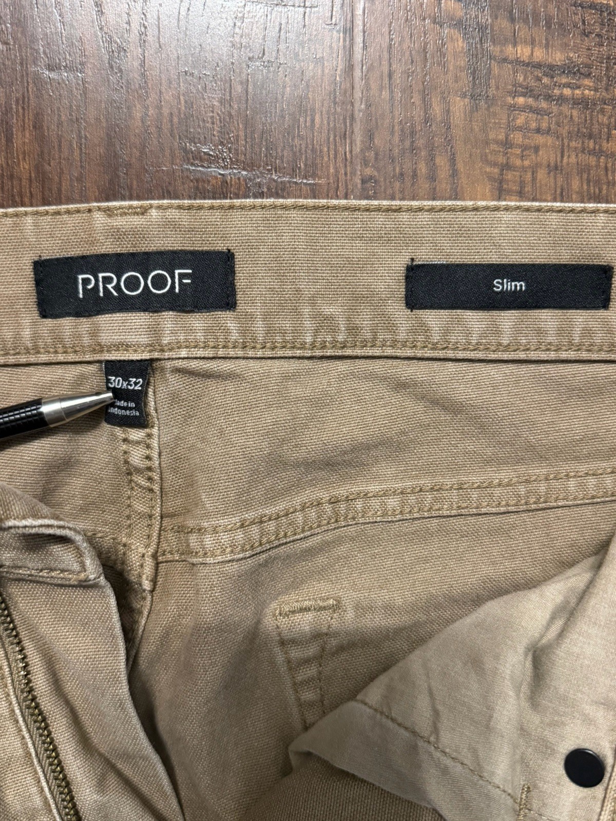Proof Rover Pant HB Slim 5 Pocket Canvas Jeans Mens 30×30 Huckberry Stretch