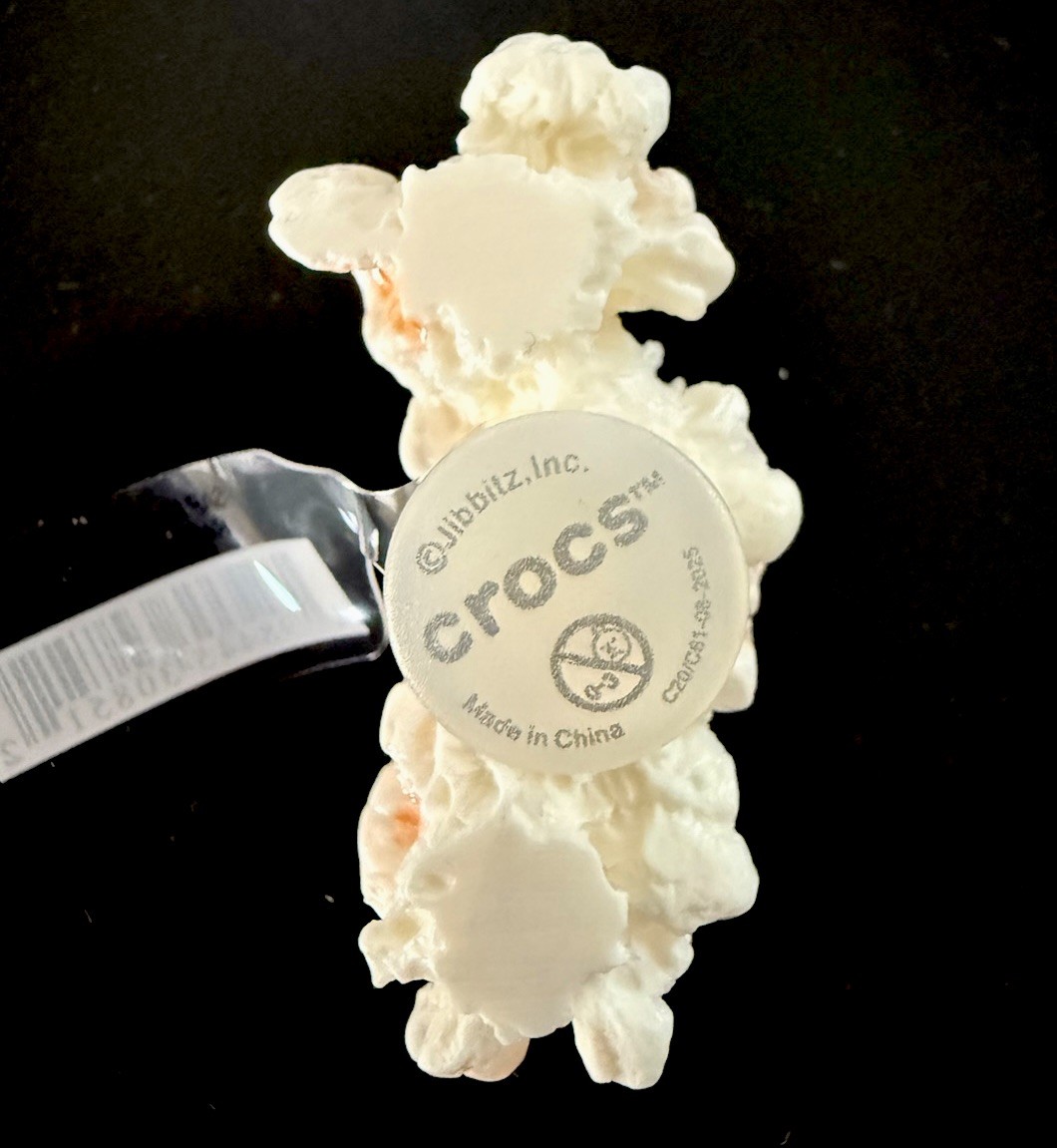 Realistic 3D Popcorn Crocs Jibbitz Charm Authentic