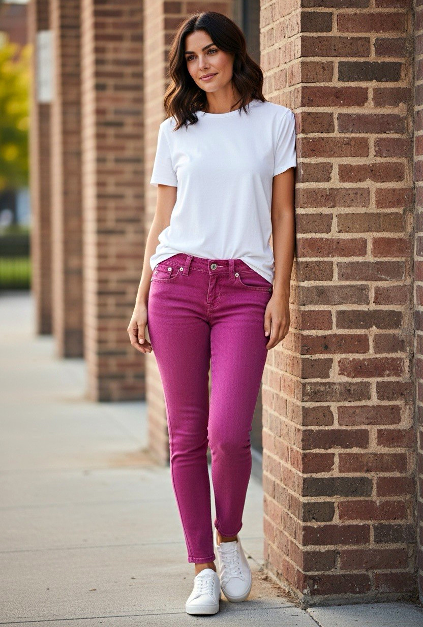 Miss Me Women’s Pink Skinny Jeans Dark Wash Low Rise Rhinestone 5-Pocket 25