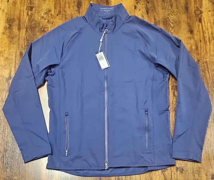 Holderness & Bourne Tailored Fit Hyde Jacket Men’s Medium Navy Full Zip Golf NWT