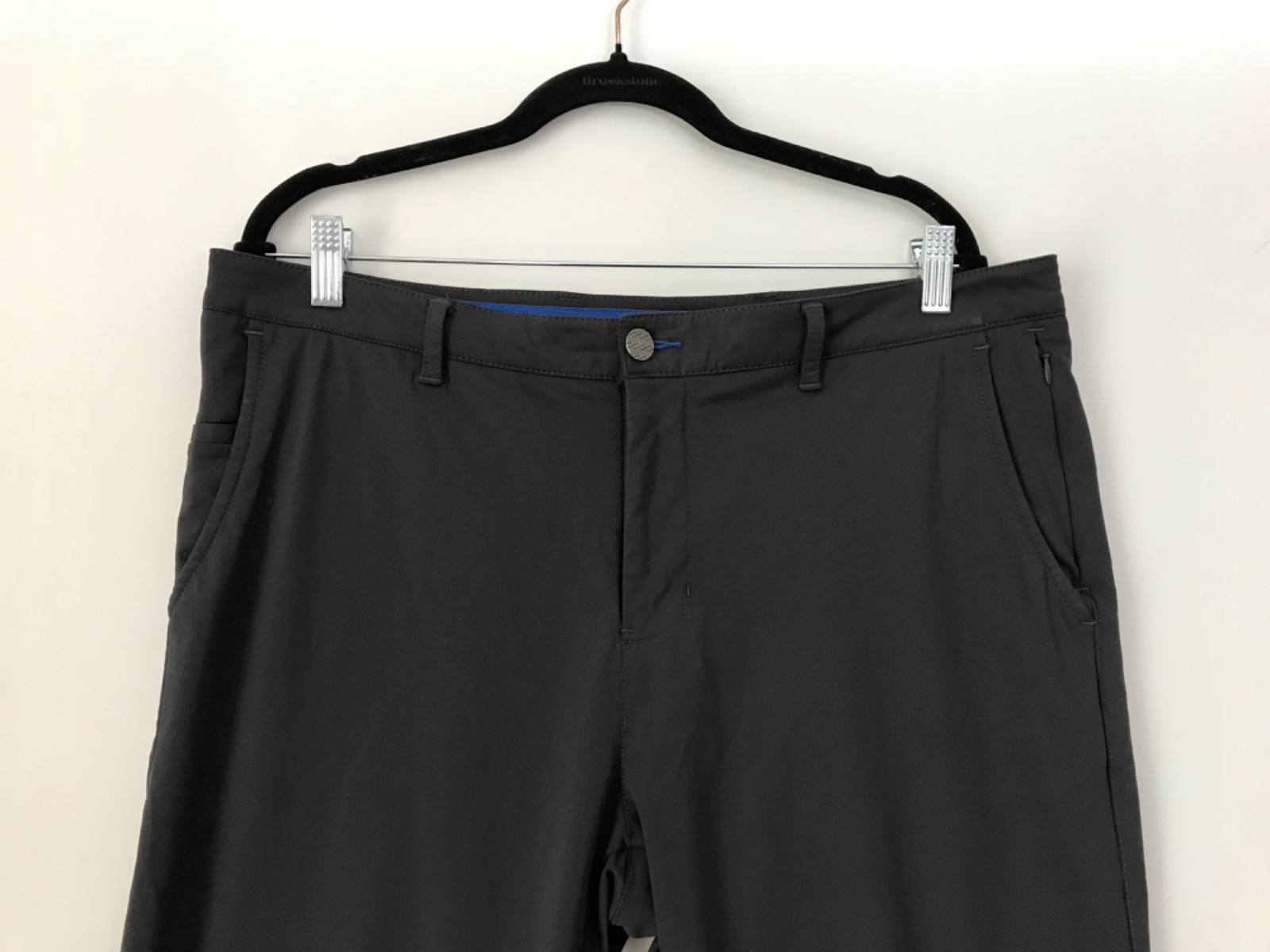TWILLORY PERFORMANCE Mens Sz 36×34 Black Tailored Fit Technical Stretch Pants