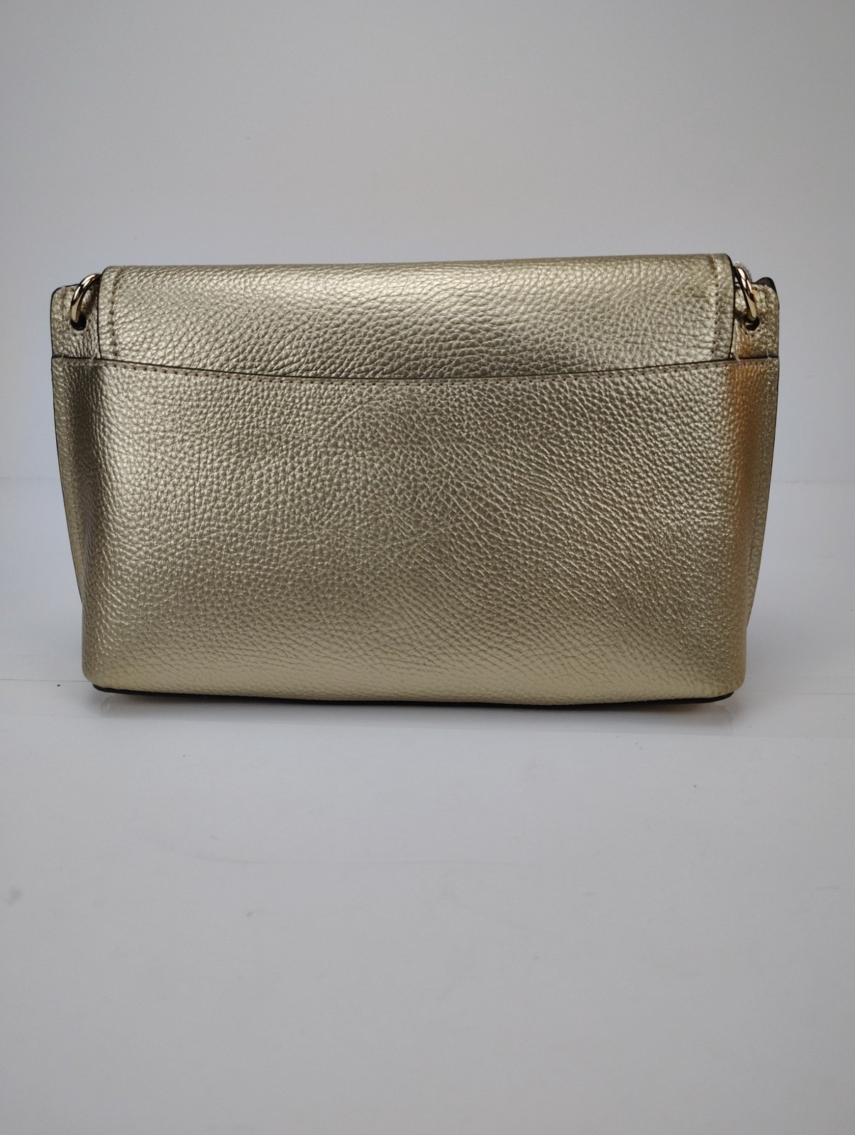 Michael Kors Evelyn Medium Flap Crossbody B Pale Gold – NWT