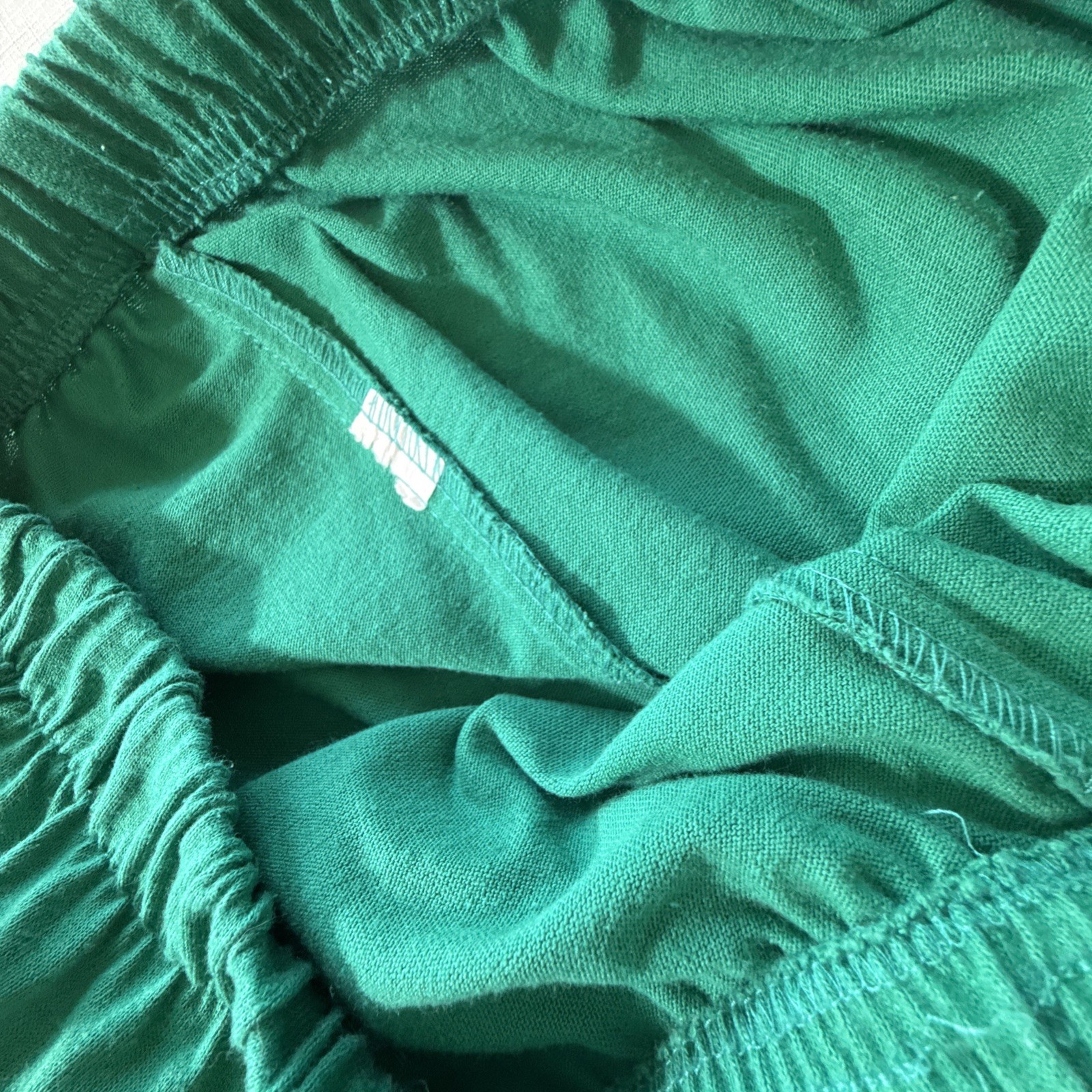 Vintage 80’s Teal Green Lightweight Joggers Women’s Elastic Waist 26-30”
