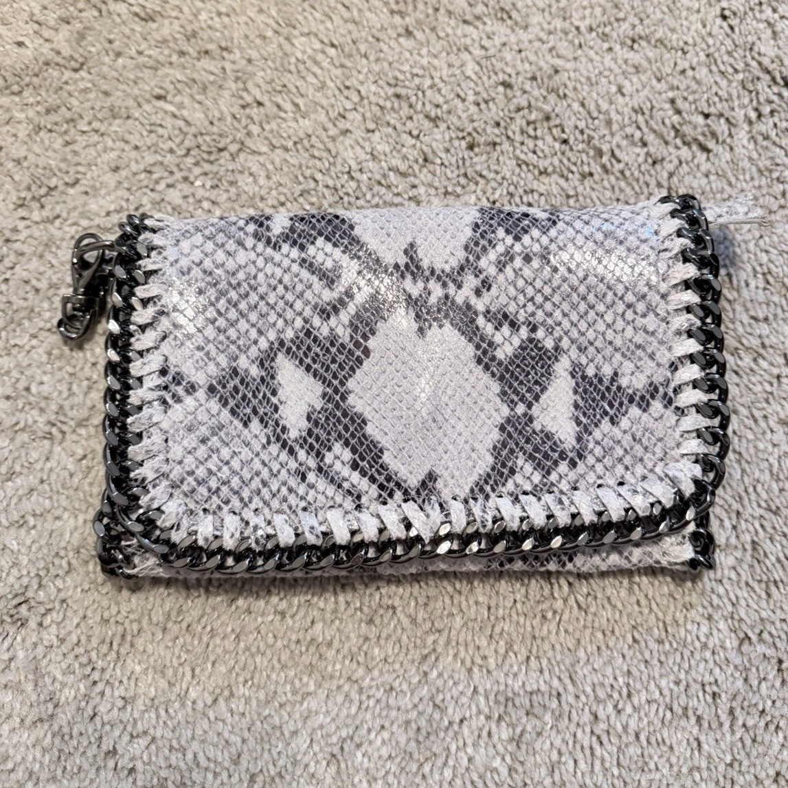 Italian crossbody snakeskin with strap