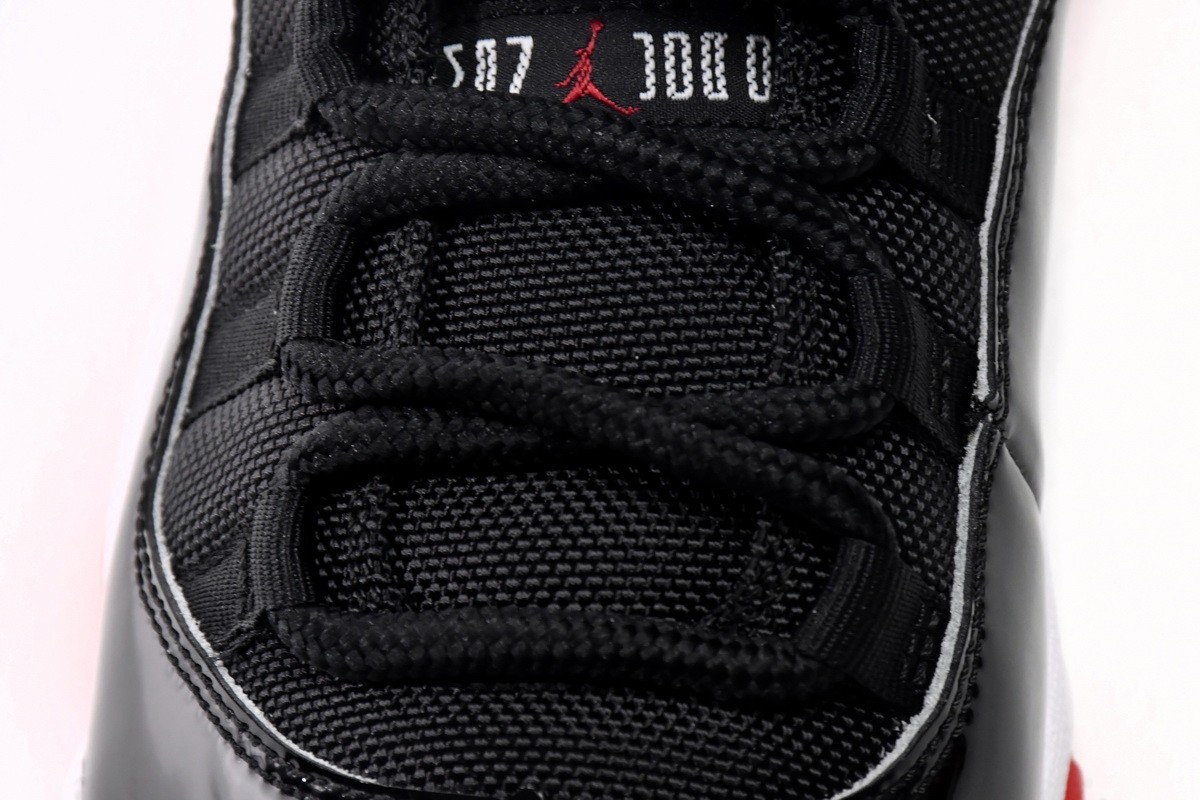 Nike Air Jordan 11 Retro Bred 2019 378037-061 Black Varsity Red Men’s Shoes