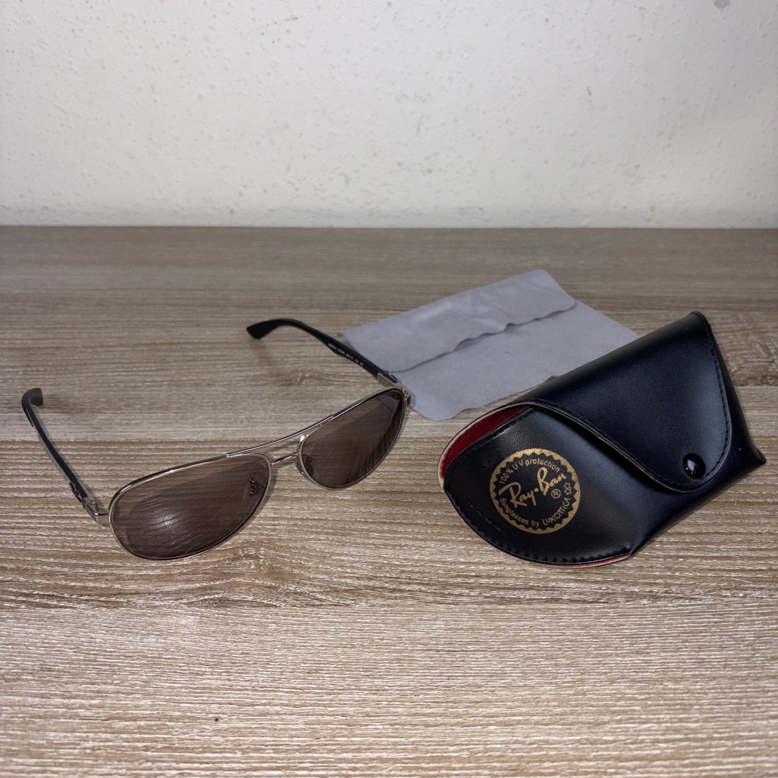 RAY BAN RB8313 003/40 3N Titanium Grey Polarized 58 Men’s Sunglasses Frames Only