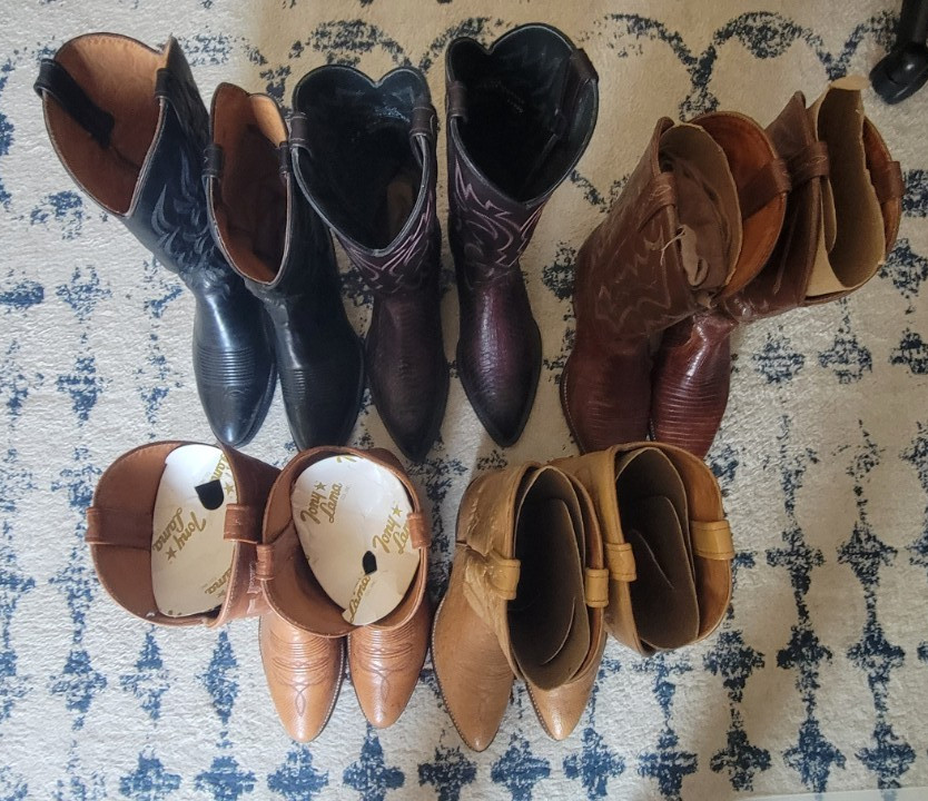 J Chisholm 5 Pairs Men’s Cowboy Boots Size 9 D Western Made In USA