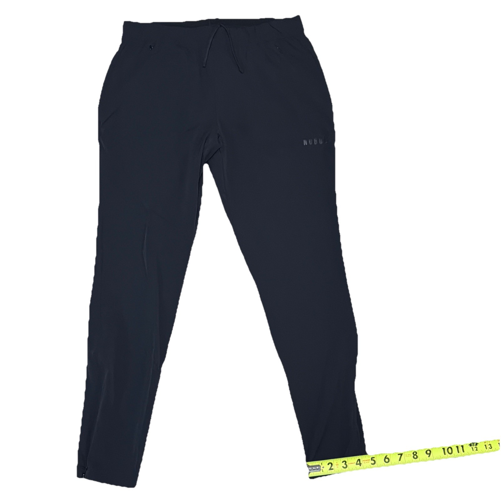 No Bull Men’s S (30-32×28) Black Performance Training Joggers Zipped Pockets