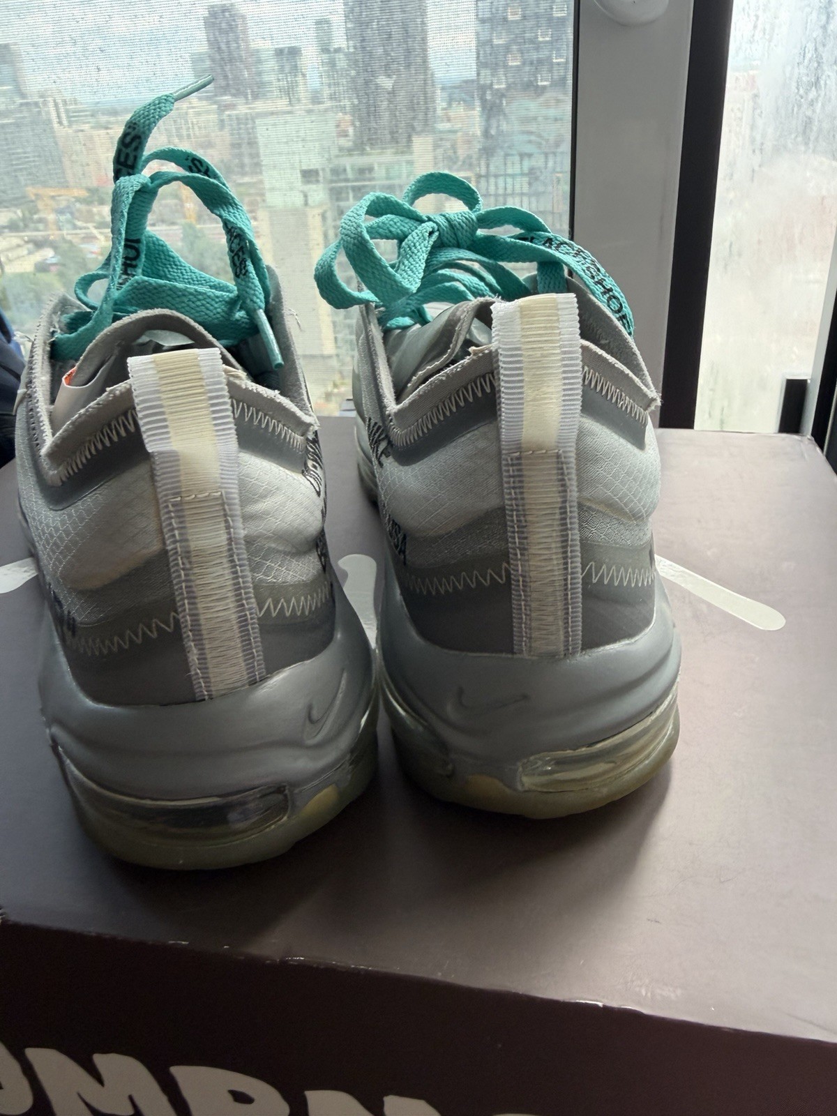 Size 9.5 – Nike Off-White Air Max 97 Menta | AJ4585-101