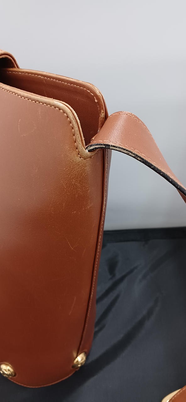 Salvatore Ferragamo Shoulder Bag Brown 10.6 inch