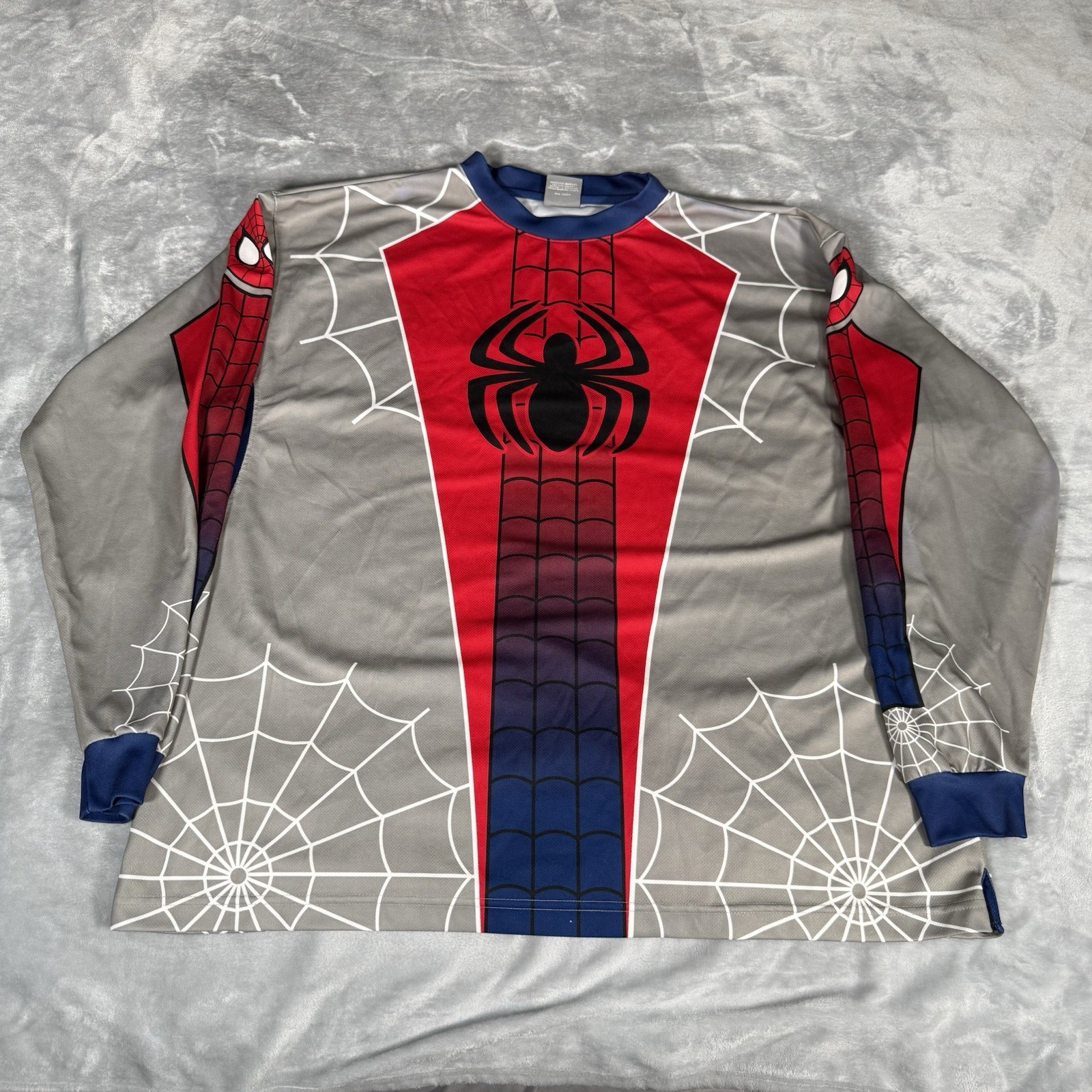 Pure Hero Marvel Spiderman Moto Jersey Mens 2XL Long Sleeve Cycling 2005 READ!