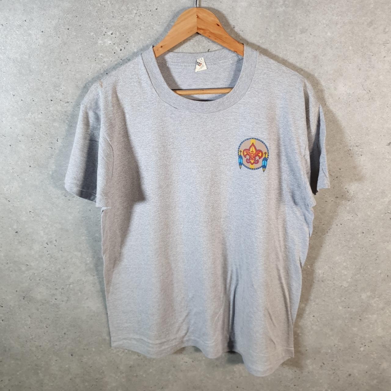 Vintage Screen Stars Graphic Logo USA 90s Single Stitch T Shirt Mens Large Grey