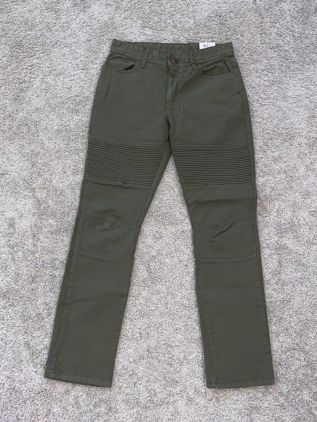 Sun + Stone Men s Slim Fit Kilmister Articulated Moto Jeans Size 29×30 Green (4)