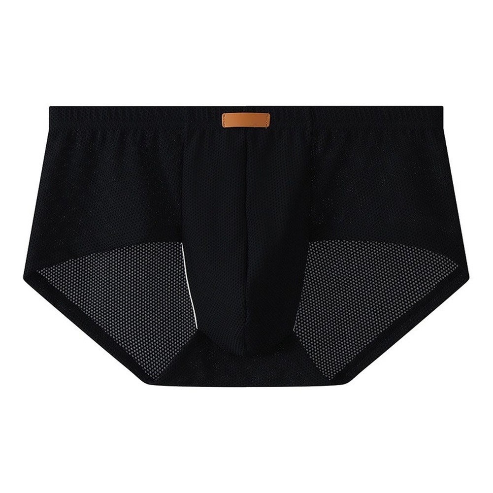 Men’s Flexible Briefs with Ice Silk Fabric Blend 80% Nylon 20% Spandex L-3XL